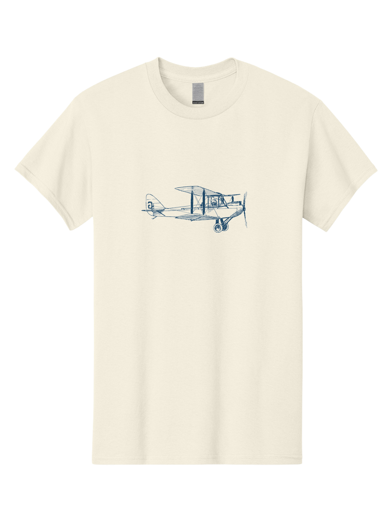 Classic Pilot Plane Men'S Graphic Tee, 100% Cotton, Comfortable Casual Summer Wear, Machine Washable, Vintage Biplane, Classic Aircraft Design, Historical Aviation, Sopwith Camel, Ww1 Fighter Plane, Military Aircraft, Historical Flight, Aae191 5