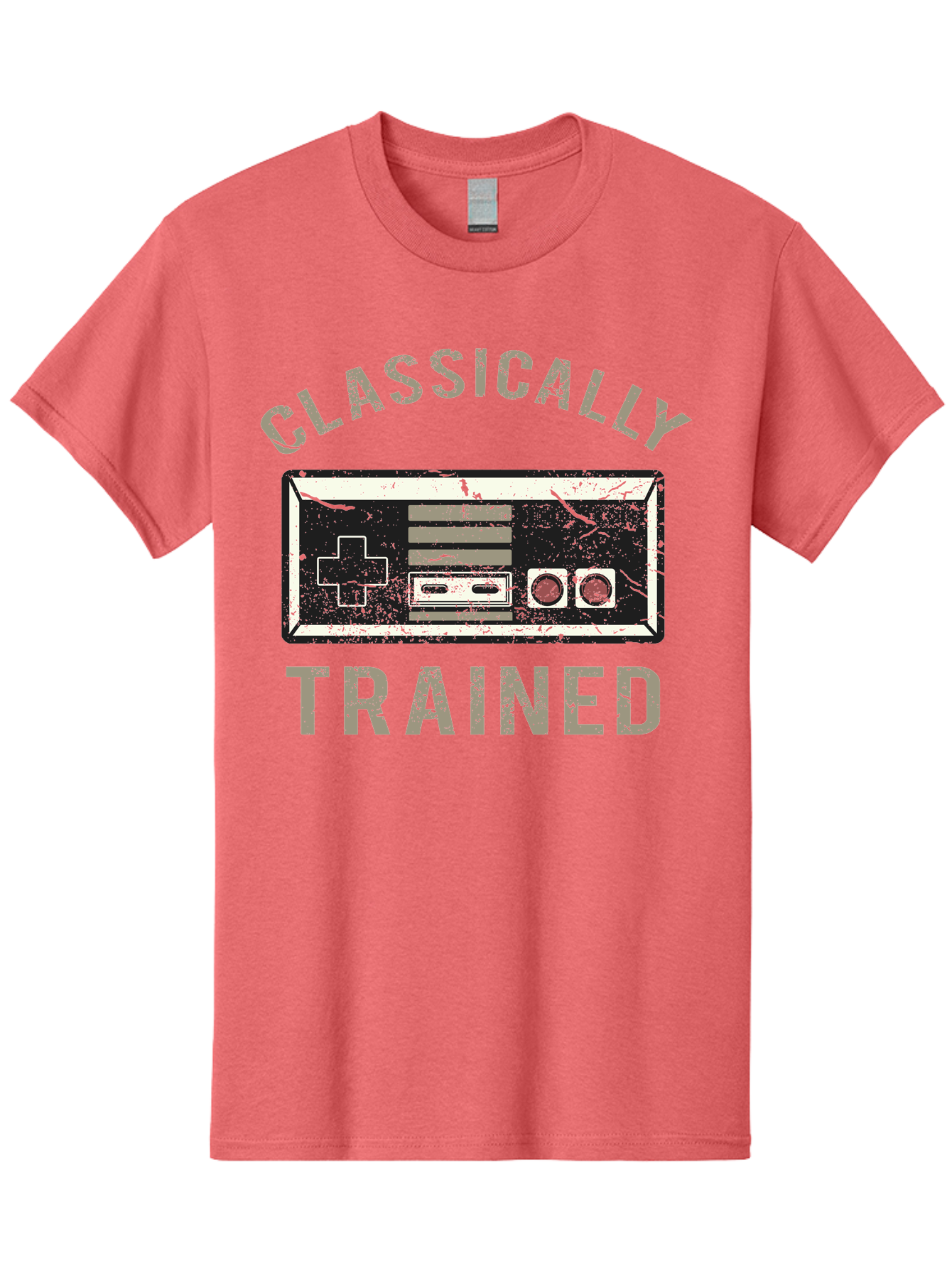 Classically Trained Distressed -Men Men'S Graphic Tee, 100% Cotton, Comfortable Casual Summer Wear, Machine Washable, Retro Video Game Controller, Vintage Gaming, Classic Games, Nostalgic Design, Retro Aesthetic, Gaming Nostalgia, Aae194 19