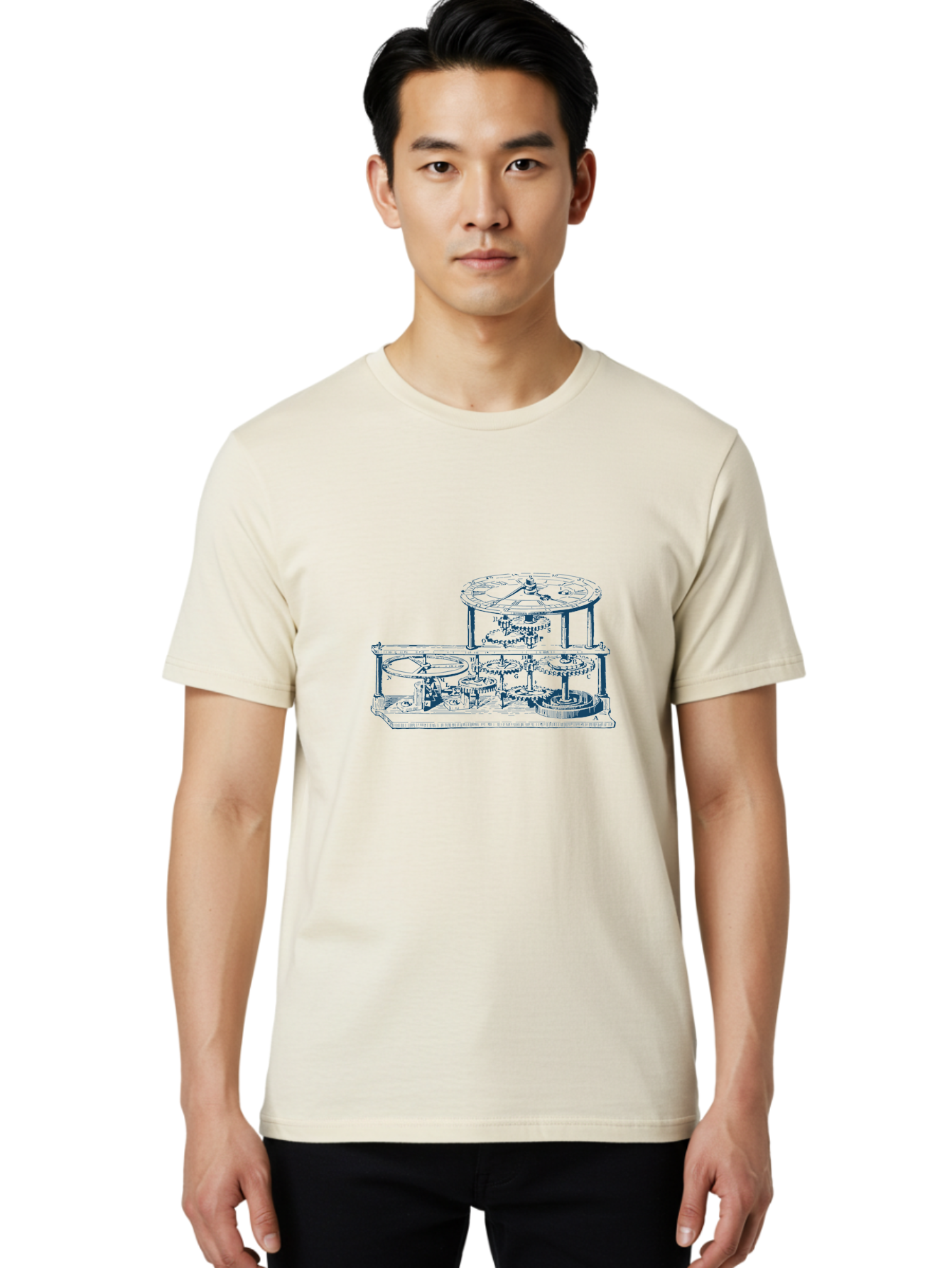 Clocksmith Theory Men'S Graphic Tee, 100% Cotton, Comfortable Casual Summer Wear, Machine Washable, Clockwork Gears, Mechanical Parts, Intricate Design, Watchmaker'S Art, Horology, Precision Engineering, Mechanical Clock, Timekeeping Device, Aae195 12