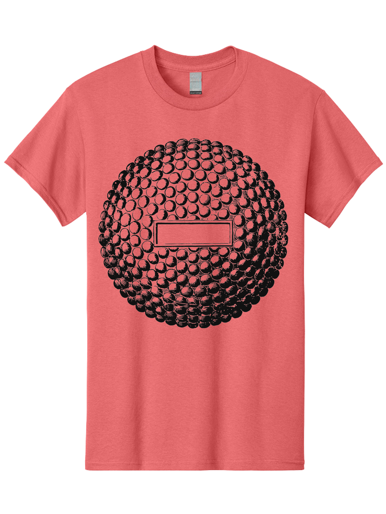 Clubshot Men'S Graphic Tee, 100% Cotton, Comfortable Casual Summer Wear, Machine Washable, Golf Ball, Textured Surface, Dimpled Pattern, Blank Label, Rectangular Shape, 3D Illustration, Graphic Design Element, Sports Imagery, Placeholder Text Aae196 23