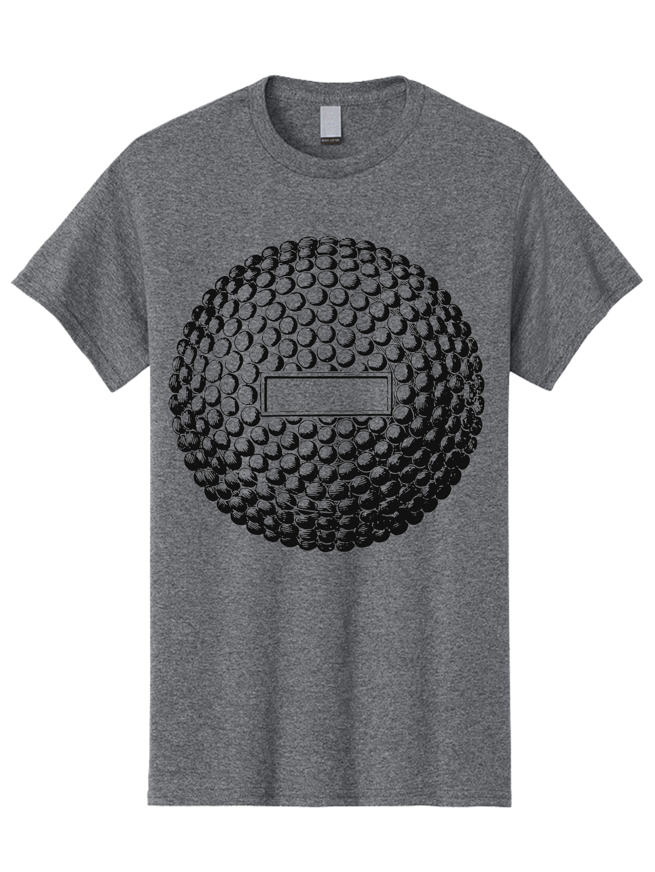 Clubshot Men'S Graphic Tee, 100% Cotton, Comfortable Casual Summer Wear, Machine Washable, Golf Ball, Textured Surface, Dimpled Pattern, Blank Label, Rectangular Shape, 3D Illustration, Graphic Design Element, Sports Imagery, Placeholder Text Aae196 19