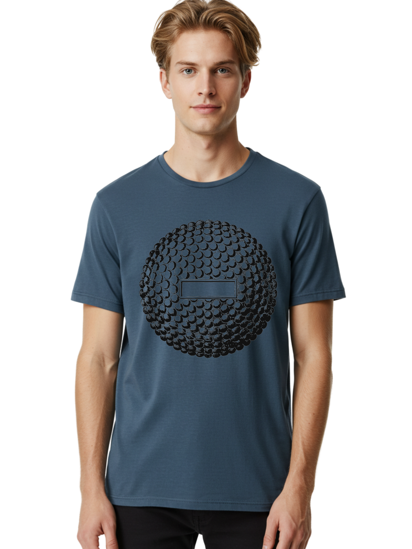 Clubshot Men'S Graphic Tee, 100% Cotton, Comfortable Casual Summer Wear, Machine Washable, Golf Ball, Textured Surface, Dimpled Pattern, Blank Label, Rectangular Shape, 3D Illustration, Graphic Design Element, Sports Imagery, Placeholder Text Aae196 28