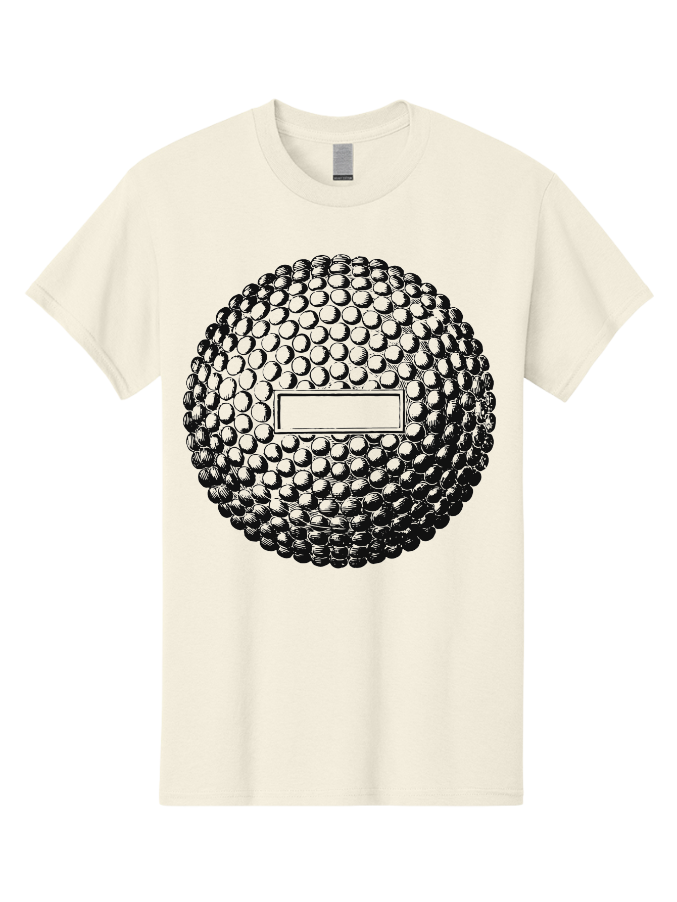 Clubshot Men'S Graphic Tee, 100% Cotton, Comfortable Casual Summer Wear, Machine Washable, Golf Ball, Textured Surface, Dimpled Pattern, Blank Label, Rectangular Shape, 3D Illustration, Graphic Design Element, Sports Imagery, Placeholder Text Aae196 5