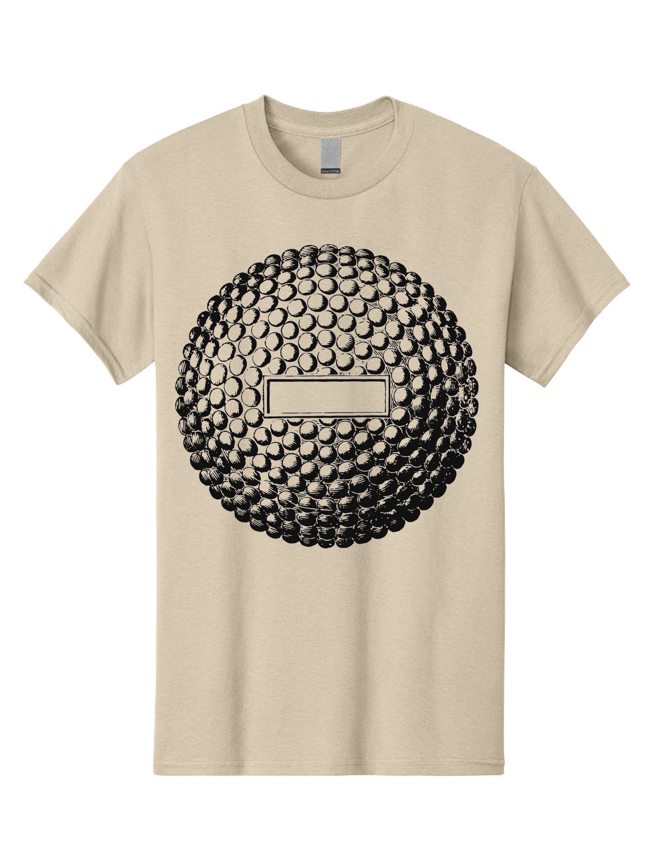 Clubshot Men'S Graphic Tee, 100% Cotton, Comfortable Casual Summer Wear, Machine Washable, Golf Ball, Textured Surface, Dimpled Pattern, Blank Label, Rectangular Shape, 3D Illustration, Graphic Design Element, Sports Imagery, Placeholder Text Aae196 3