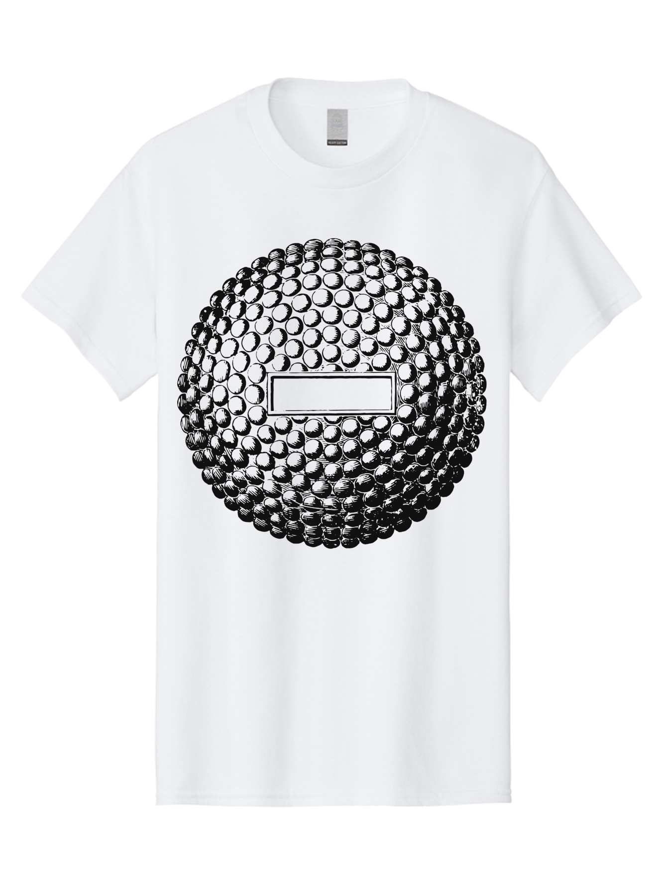 Clubshot Men'S Graphic Tee, 100% Cotton, Comfortable Casual Summer Wear, Machine Washable, Golf Ball, Textured Surface, Dimpled Pattern, Blank Label, Rectangular Shape, 3D Illustration, Graphic Design Element, Sports Imagery, Placeholder Text Aae196 7