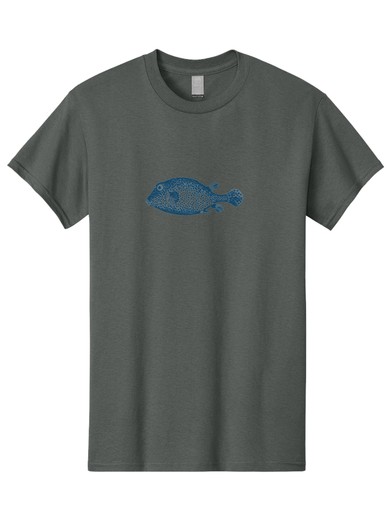 Cragfish 2 Men'S Graphic Tee, 100% Cotton, Comfortable Casual Summer Wear, Machine Washable, Stylized Fish, Blue Fish Graphic, Spotted Fish, Ocean Creature, Aquatic Life, Digital Art, Marine Animal Aae210 7