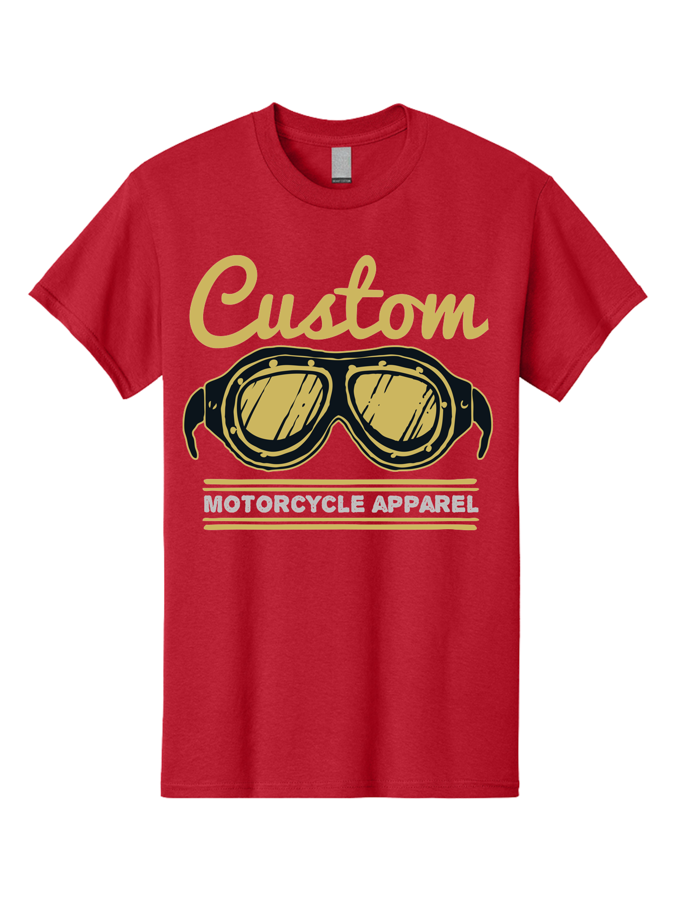 Custom Apparel Men'S Graphic Tee, 100% Cotton, Comfortable Casual Summer Wear, Machine Washable, Vintage Motorcycle Goggles, Custom Apparel, Biker Accessories, Retro Style, Motorcycle Culture, Custom Clothing Aae221 27
