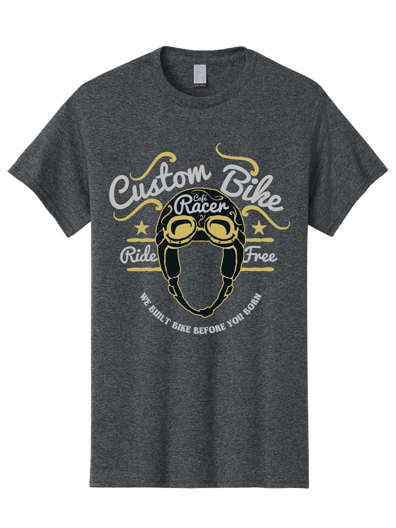 Custom Bike Men'S Graphic Tee, 100% Cotton, Comfortable Casual Summer Wear, Machine Washable, Custom Bike, Cafe Racer, Bicycle Helmet, Ride Free, Cycling Culture, Biker Lifestyle, Vintage Bike, Custom Motorcycle Aae222 19
