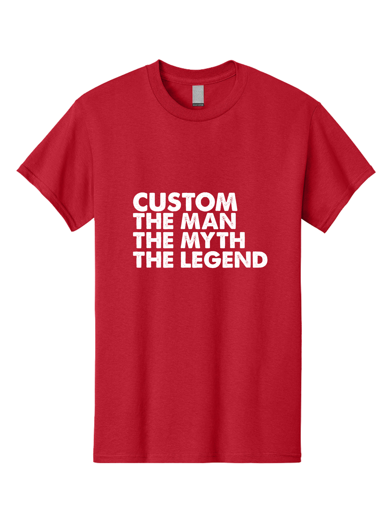 Custom The Man The Myth Men'S Graphic Tee, 100% Cotton, Comfortable Casual Summer Wear, Machine Washable, Custom Man, The Man, The Myth, The Legend, Personalized, Customized, Motivational Quote, Inspiration, Legendary Status, Bold Font, Aae223 29