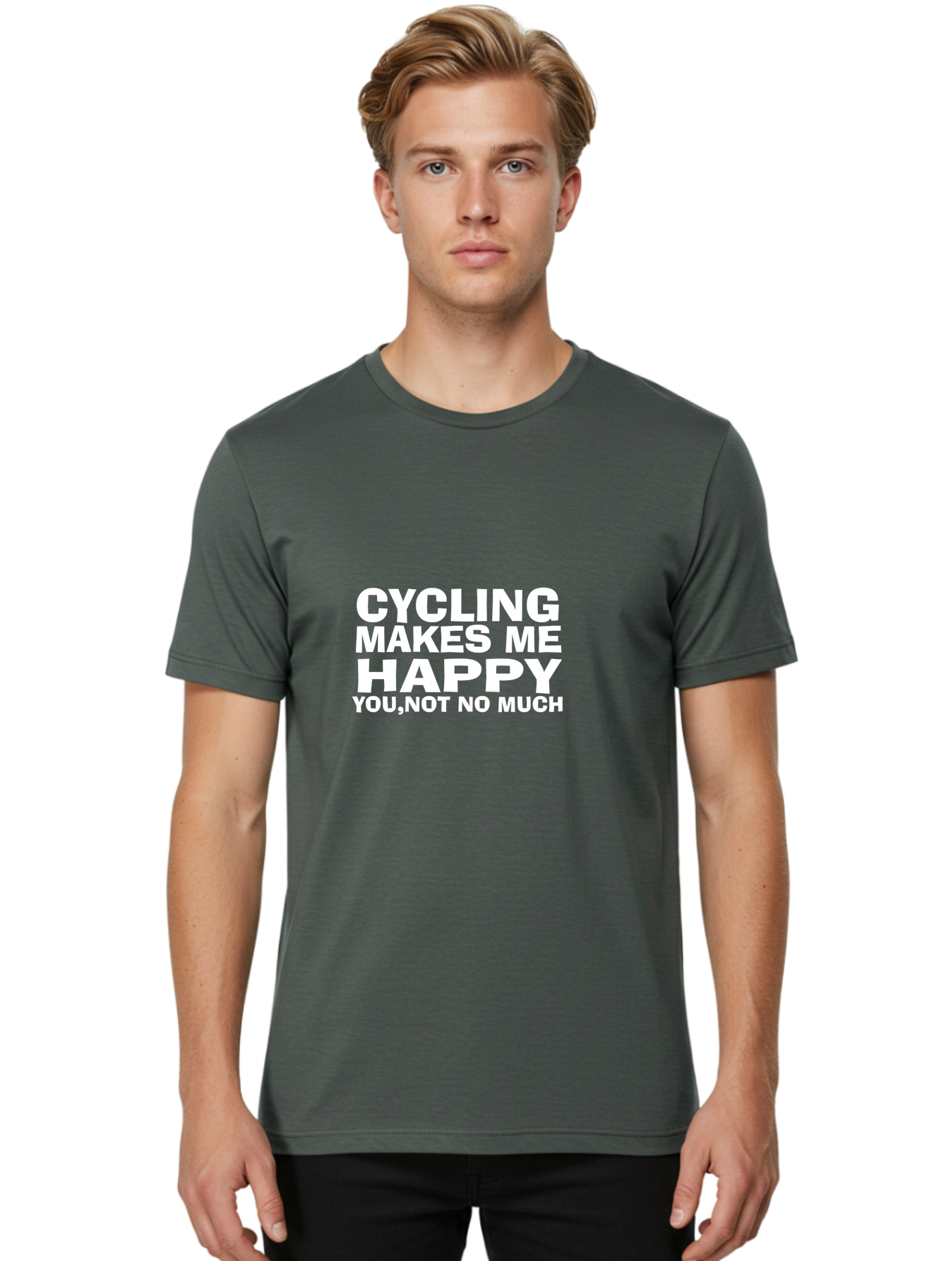 Cycling Makes Me Men'S Graphic Tee, 100% Cotton, Comfortable Casual Summer Wear, Machine Washable, Cycling Quotes, Cycling Motivation, Funny Cycling, Cycling Humor, Sarcastic Quotes, Motivational Phrases, Inspirational Quotes, Fitness Quotes Aae224 16