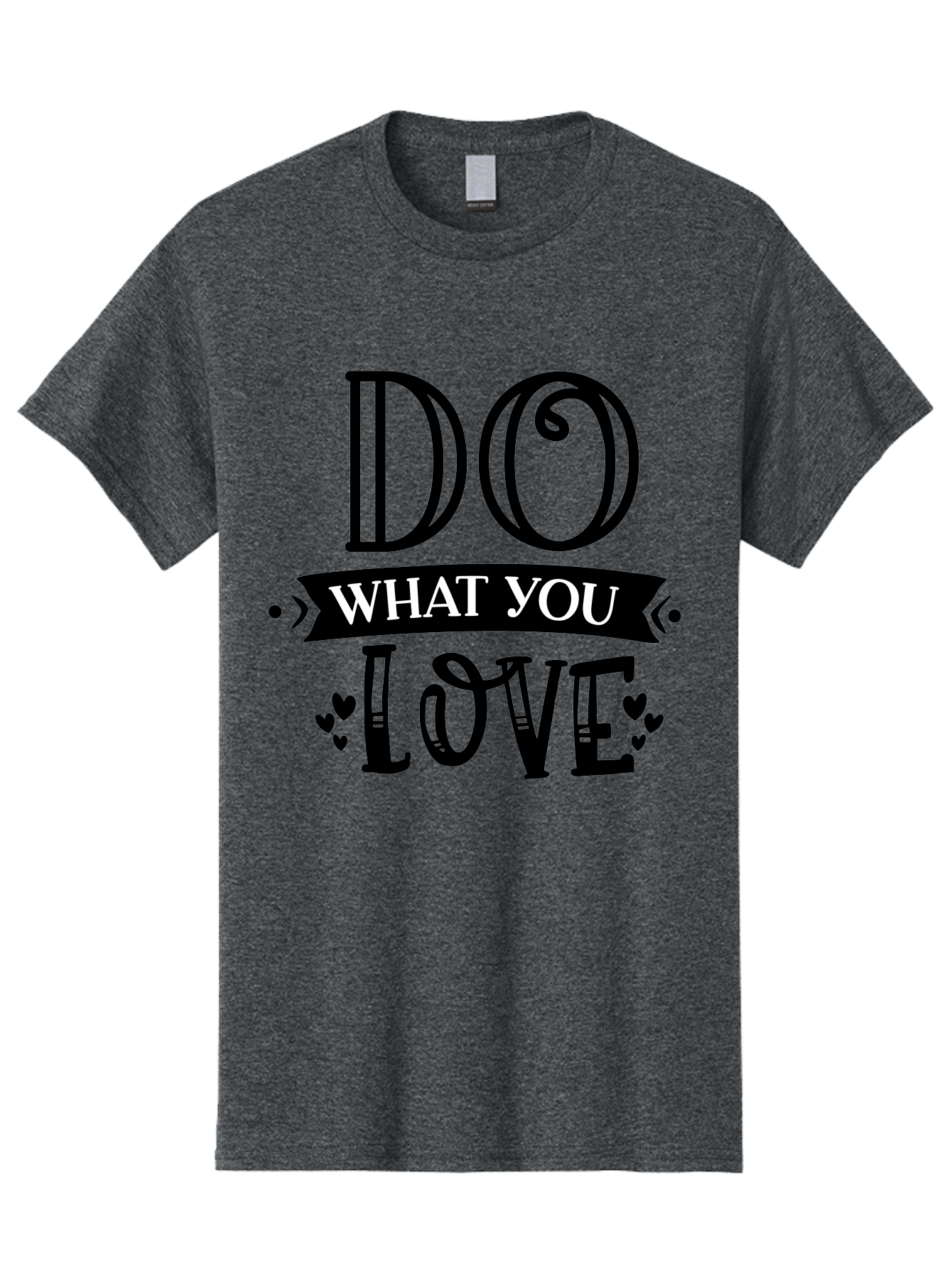 Do What You Love Men'S Graphic Tee, 100% Cotton, Comfortable Casual Summer Wear, Machine Washable, Inspirational Quote, Do What You Love, Motivational Phrase, Love Your Work, Positive Vibes, Happiness, Heartwarming Message, Encouragement Aae236 19