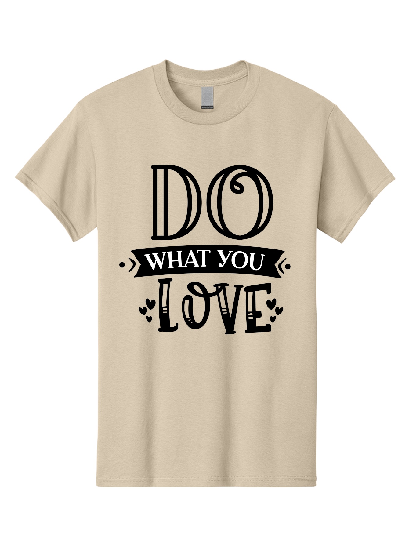 Do What You Love Men'S Graphic Tee, 100% Cotton, Comfortable Casual Summer Wear, Machine Washable, Inspirational Quote, Do What You Love, Motivational Phrase, Love Your Work, Positive Vibes, Happiness, Heartwarming Message, Encouragement Aae236 25