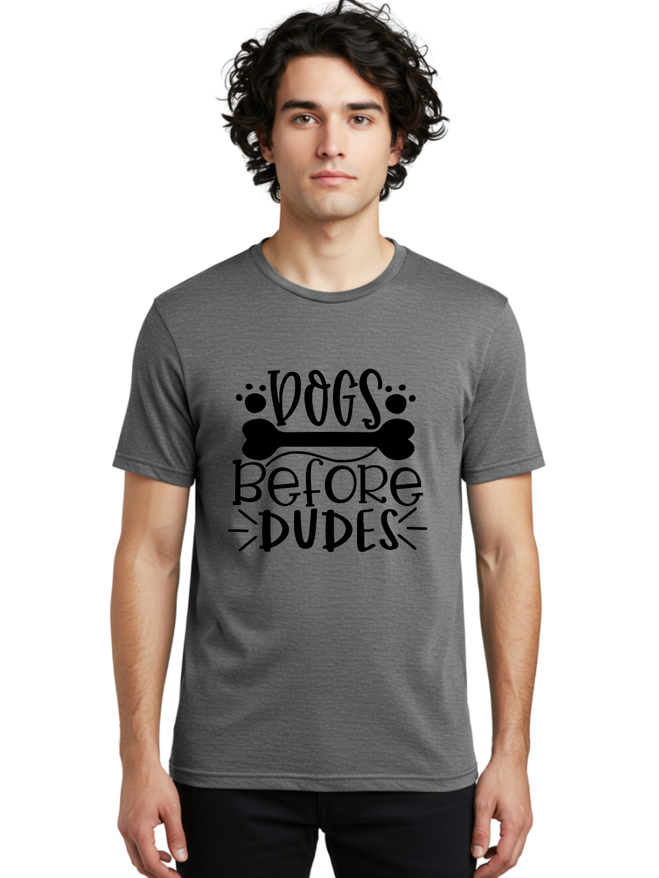 Dogs Before Dudes-01 Men'S Graphic Tee, 100% Cotton, Comfortable Casual Summer Wear, Machine Washable, Funny Dog Quotes, Dog Lovers Gift, Dog Mom Quotes, Dog Lover Sayings, Dog Quotes, Dog Quotes For Women, Dog Quotes For Men Aae239 8