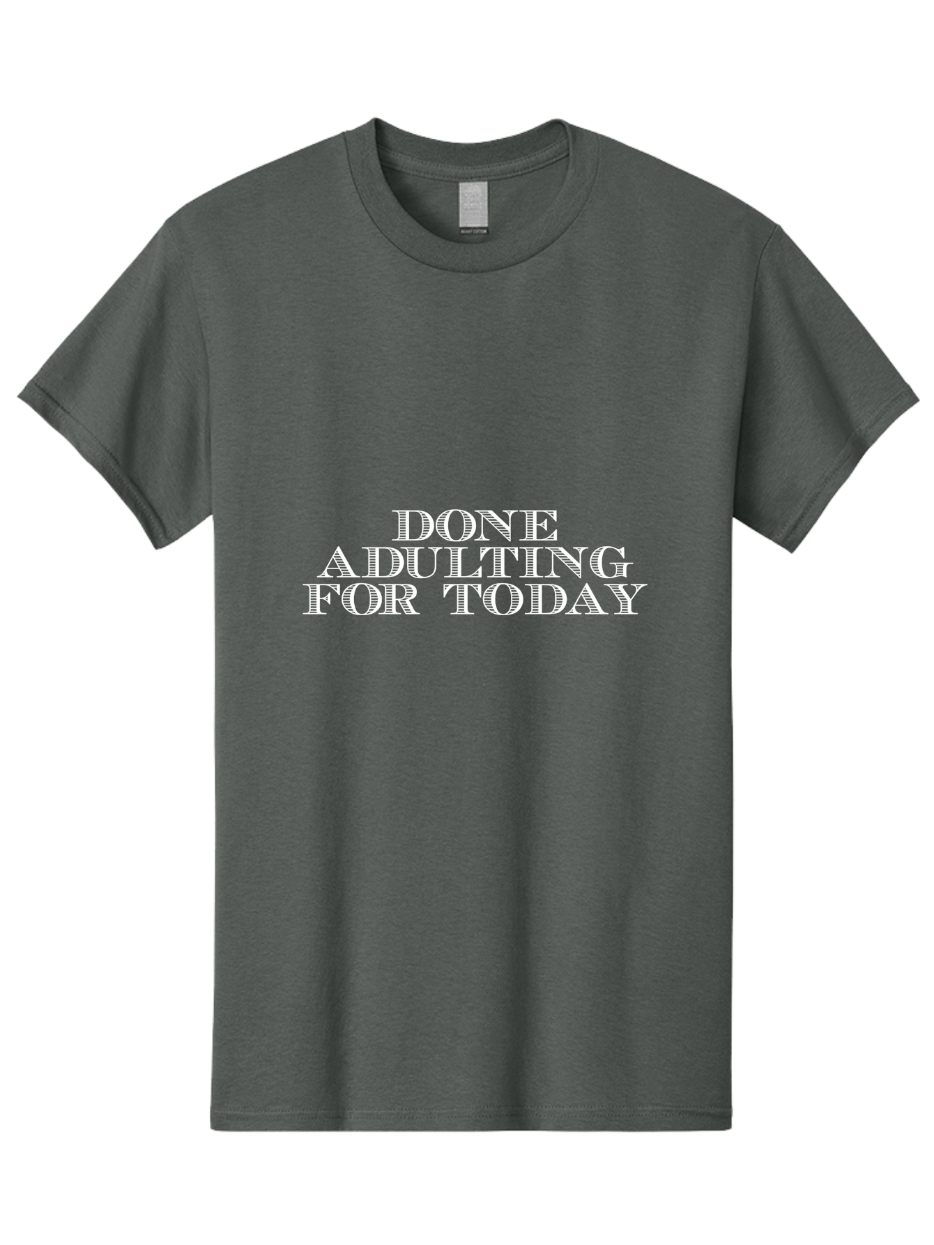 Done Adulting Men'S Graphic Tee, 100% Cotton, Comfortable Casual Summer Wear, Machine Washable, Funny Quote, Adulting Humor, Relatable Meme, Humorous Saying, Done For Today, Witty Remark, Sarcastic Phrase Aae241 9