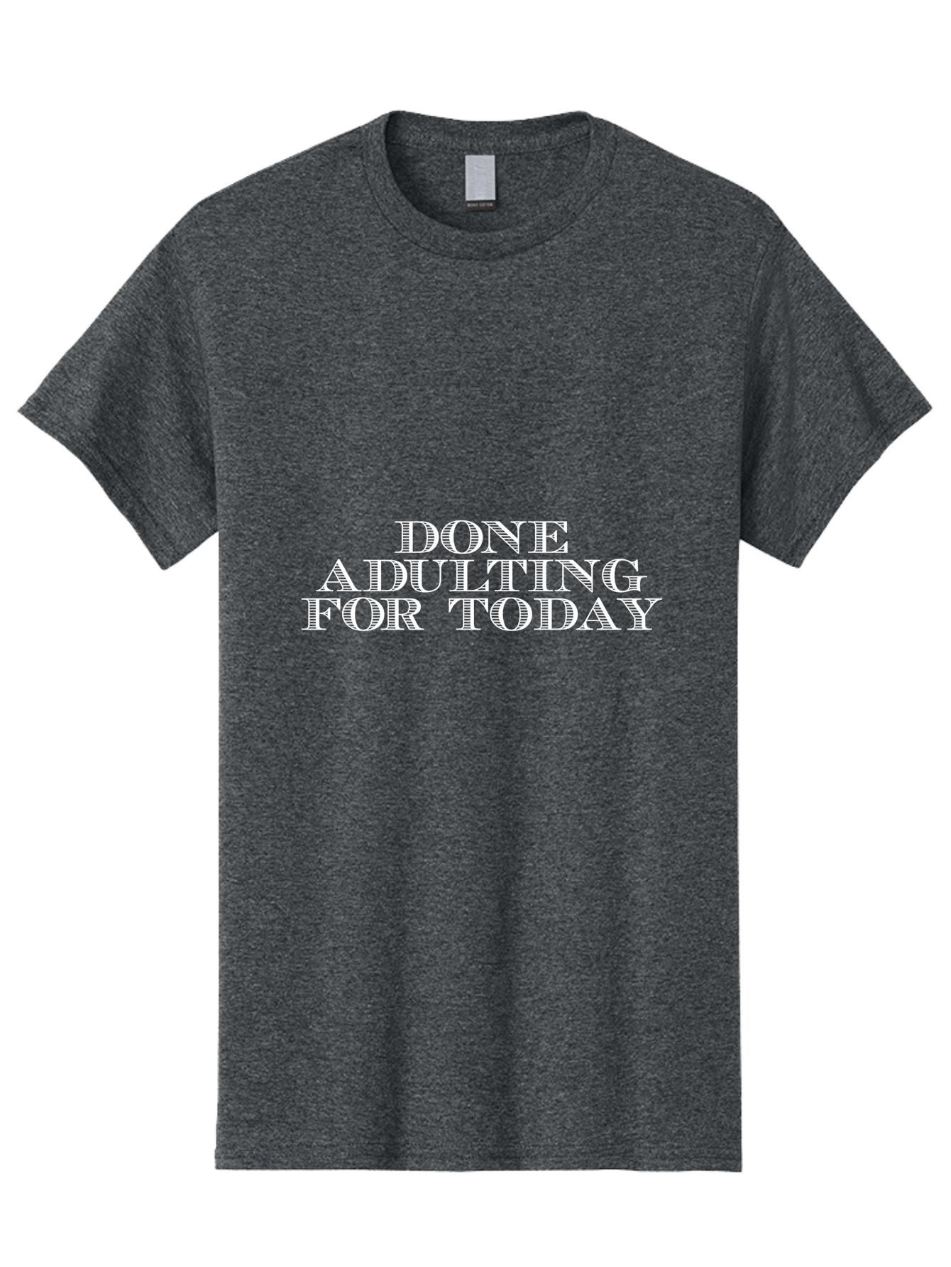 Done Adulting Men'S Graphic Tee, 100% Cotton, Comfortable Casual Summer Wear, Machine Washable, Funny Quote, Adulting Humor, Relatable Meme, Humorous Saying, Done For Today, Witty Remark, Sarcastic Phrase Aae241 27