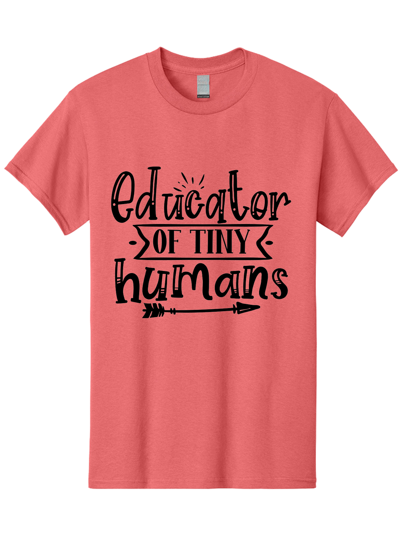 Educator Of Tiny Humans Men'S Graphic Tee, 100% Cotton, Comfortable Casual Summer Wear, Machine Washable, Teacher Quotes, Educators, Tiny Humans, Inspirational Quotes, Teaching Quotes, Motivational Quotes, Classroom Decor, Arrow Graphics, Aae253 17