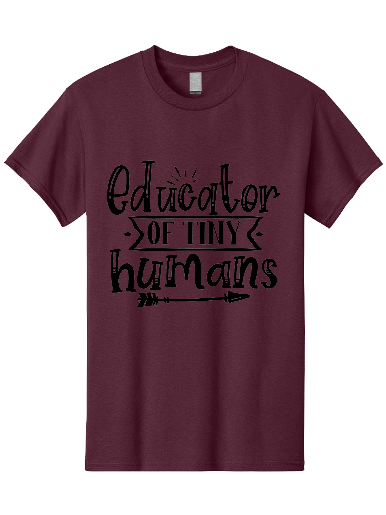 Educator Of Tiny Humans Men'S Graphic Tee, 100% Cotton, Comfortable Casual Summer Wear, Machine Washable, Teacher Quotes, Educators, Tiny Humans, Inspirational Quotes, Teaching Quotes, Motivational Quotes, Classroom Decor, Arrow Graphics, Aae253 13