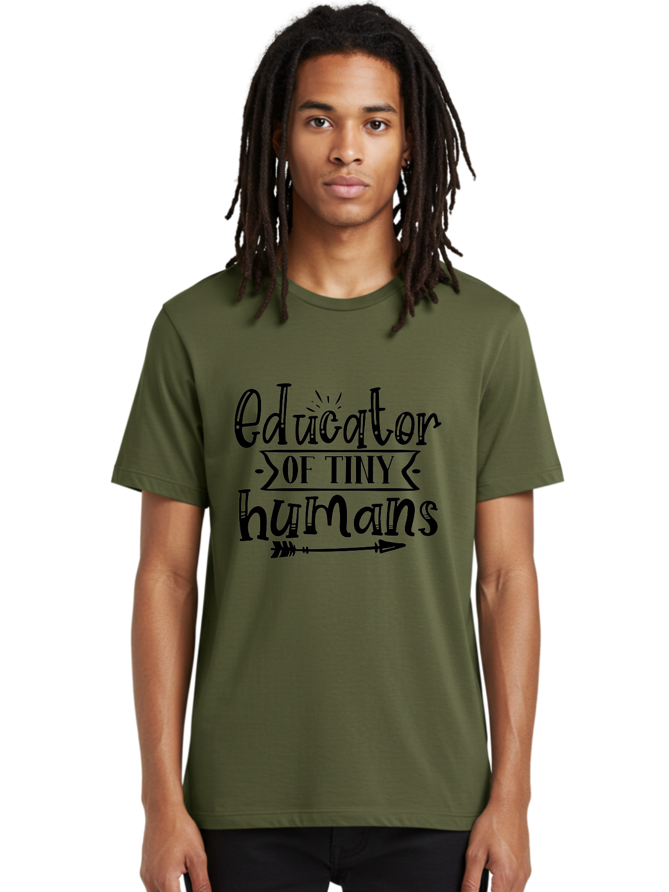 Educator Of Tiny Humans Men'S Graphic Tee, 100% Cotton, Comfortable Casual Summer Wear, Machine Washable, Teacher Quotes, Educators, Tiny Humans, Inspirational Quotes, Teaching Quotes, Motivational Quotes, Classroom Decor, Arrow Graphics, Aae253 12