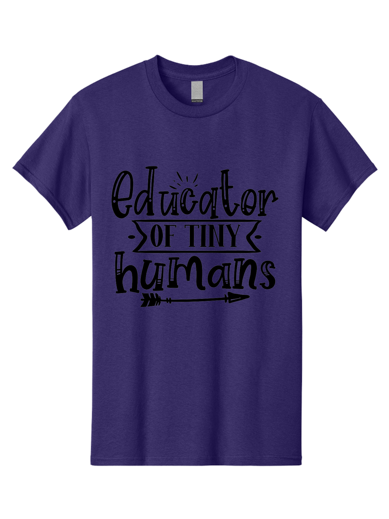 Educator Of Tiny Humans Men'S Graphic Tee, 100% Cotton, Comfortable Casual Summer Wear, Machine Washable, Teacher Quotes, Educators, Tiny Humans, Inspirational Quotes, Teaching Quotes, Motivational Quotes, Classroom Decor, Arrow Graphics, Aae253 25