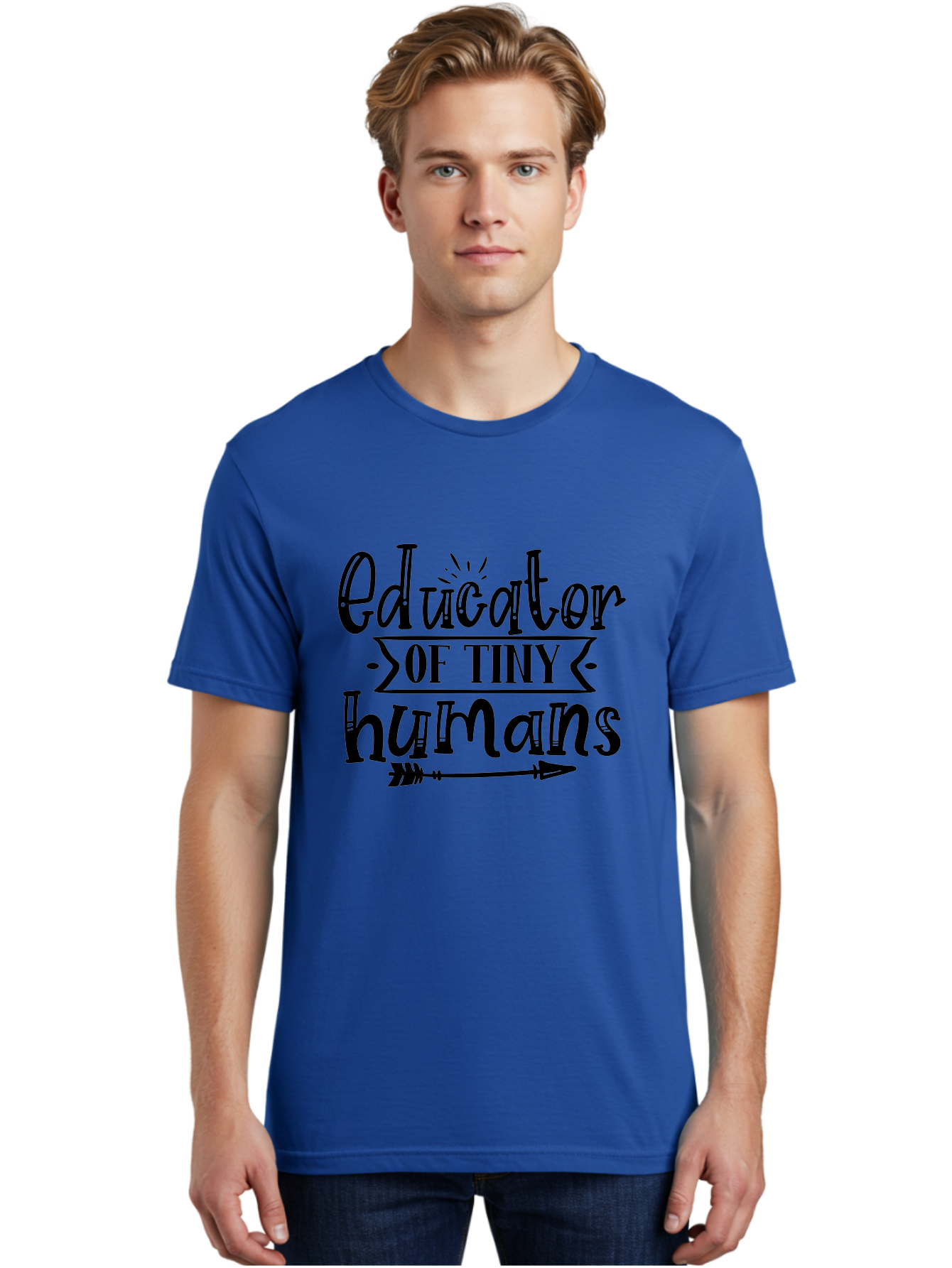 Educator Of Tiny Humans Men'S Graphic Tee, 100% Cotton, Comfortable Casual Summer Wear, Machine Washable, Teacher Quotes, Educators, Tiny Humans, Inspirational Quotes, Teaching Quotes, Motivational Quotes, Classroom Decor, Arrow Graphics, Aae253 16