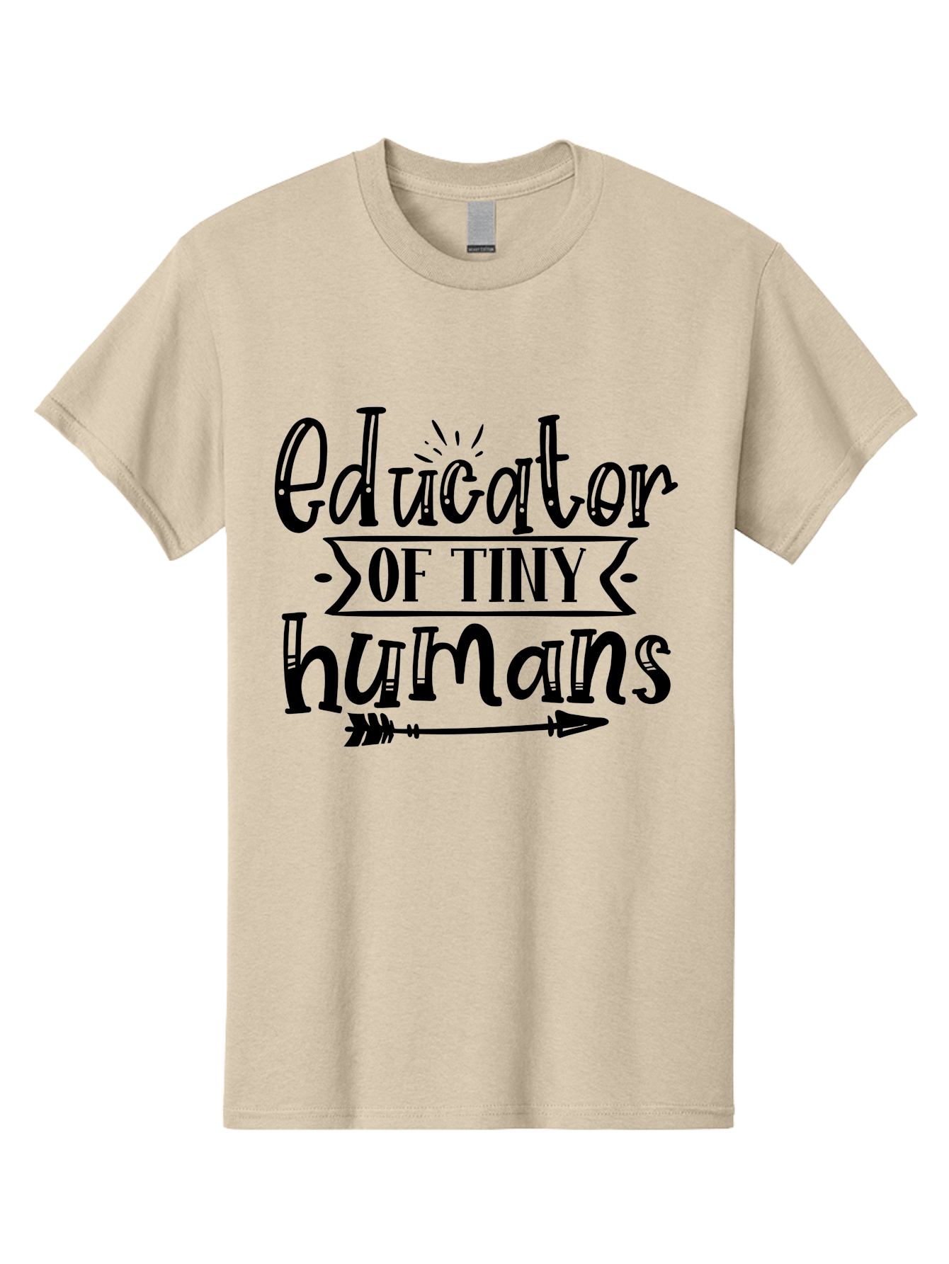 Educator Of Tiny Humans Men'S Graphic Tee, 100% Cotton, Comfortable Casual Summer Wear, Machine Washable, Teacher Quotes, Educators, Tiny Humans, Inspirational Quotes, Teaching Quotes, Motivational Quotes, Classroom Decor, Arrow Graphics, Aae253 23