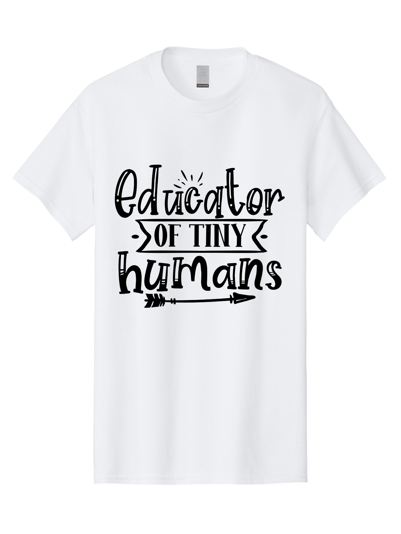 Educator Of Tiny Humans Men'S Graphic Tee, 100% Cotton, Comfortable Casual Summer Wear, Machine Washable, Teacher Quotes, Educators, Tiny Humans, Inspirational Quotes, Teaching Quotes, Motivational Quotes, Classroom Decor, Arrow Graphics, Aae253 21