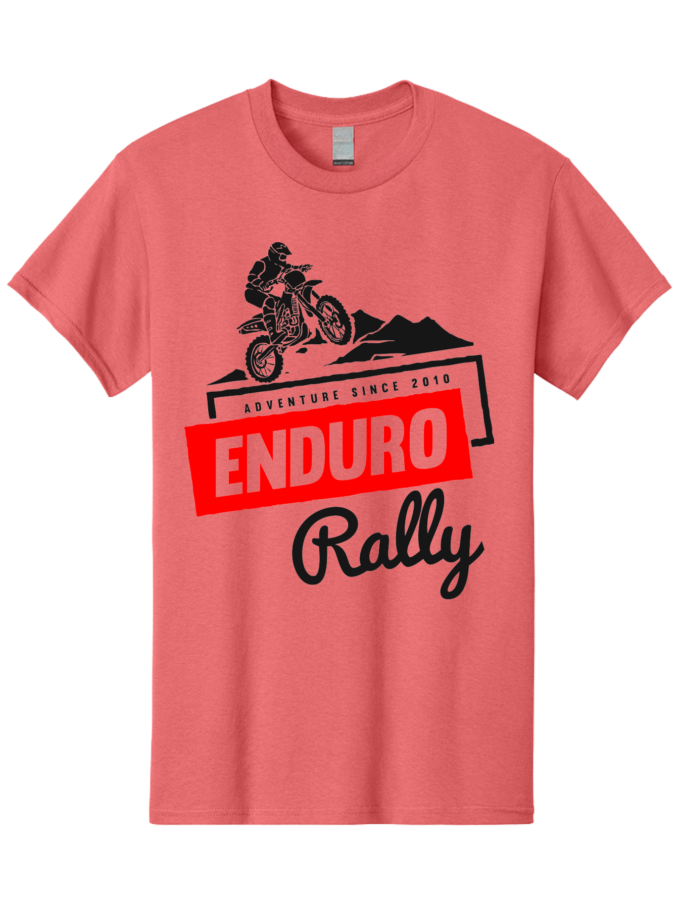 Enduro Rally Men'S Graphic Tee, 100% Cotton, Comfortable Casual Summer Wear, Machine Washable, Enduro Rally, Off-Road Adventure, Dirt Biking, Motorsports Event, Extreme Sports, Adventure Since 2010 Aae260 17