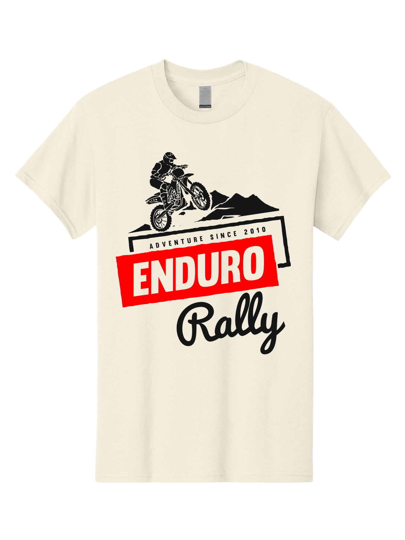 Enduro Rally Men'S Graphic Tee, 100% Cotton, Comfortable Casual Summer Wear, Machine Washable, Enduro Rally, Off-Road Adventure, Dirt Biking, Motorsports Event, Extreme Sports, Adventure Since 2010 Aae260 27