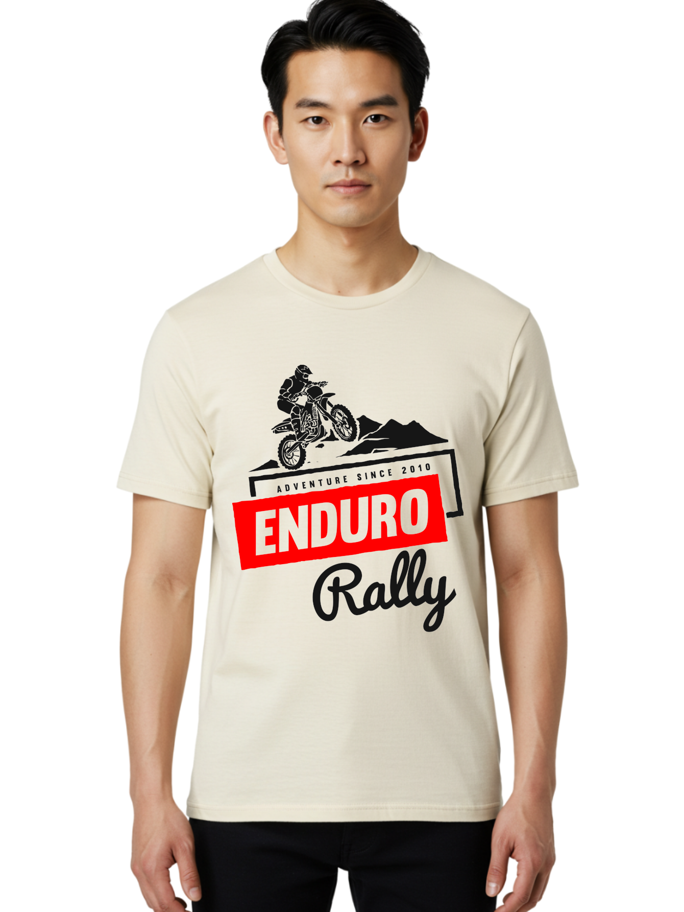Enduro Rally Men'S Graphic Tee, 100% Cotton, Comfortable Casual Summer Wear, Machine Washable, Enduro Rally, Off-Road Adventure, Dirt Biking, Motorsports Event, Extreme Sports, Adventure Since 2010 Aae260 28