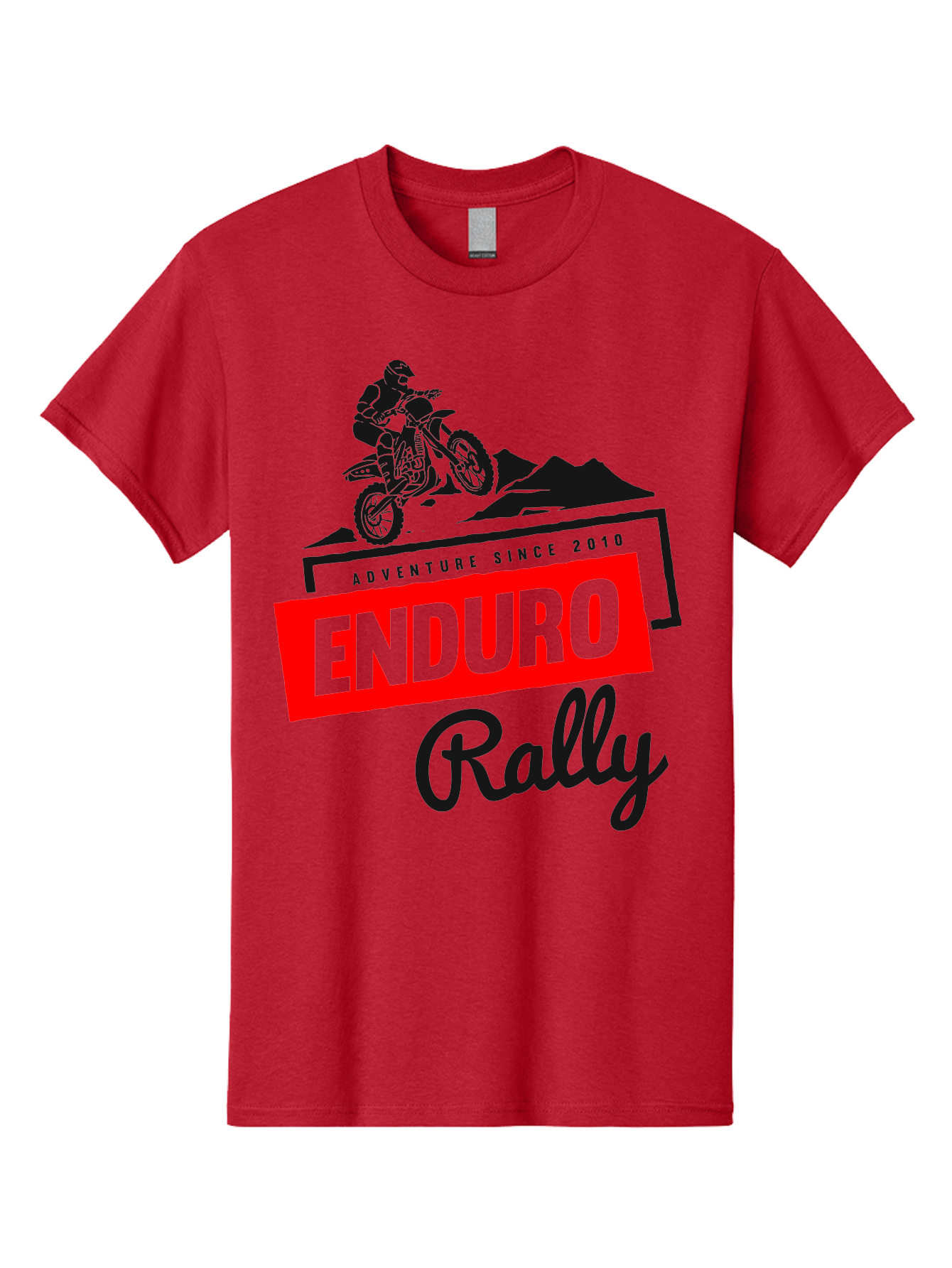 Enduro Rally Men'S Graphic Tee, 100% Cotton, Comfortable Casual Summer Wear, Machine Washable, Enduro Rally, Off-Road Adventure, Dirt Biking, Motorsports Event, Extreme Sports, Adventure Since 2010 Aae260 11