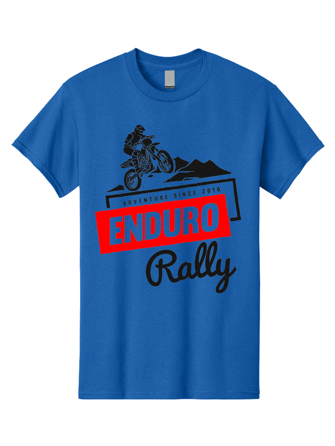 Enduro Rally Men'S Graphic Tee, 100% Cotton, Comfortable Casual Summer Wear, Machine Washable, Enduro Rally, Off-Road Adventure, Dirt Biking, Motorsports Event, Extreme Sports, Adventure Since 2010 Aae260 15