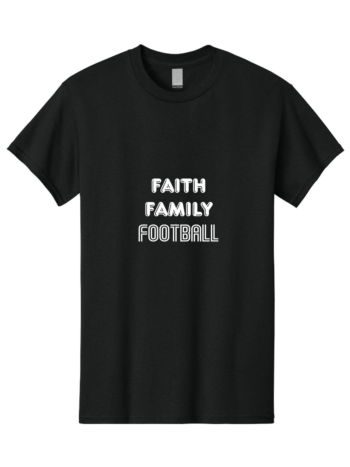 Faith Family Football Men'S Graphic Tee, 100% Cotton, Comfortable Casual Summer Wear, Machine Washable, Faith, Family, Football, Sports, Motivation, Team Spirit, Athletics, Values Aae272 23