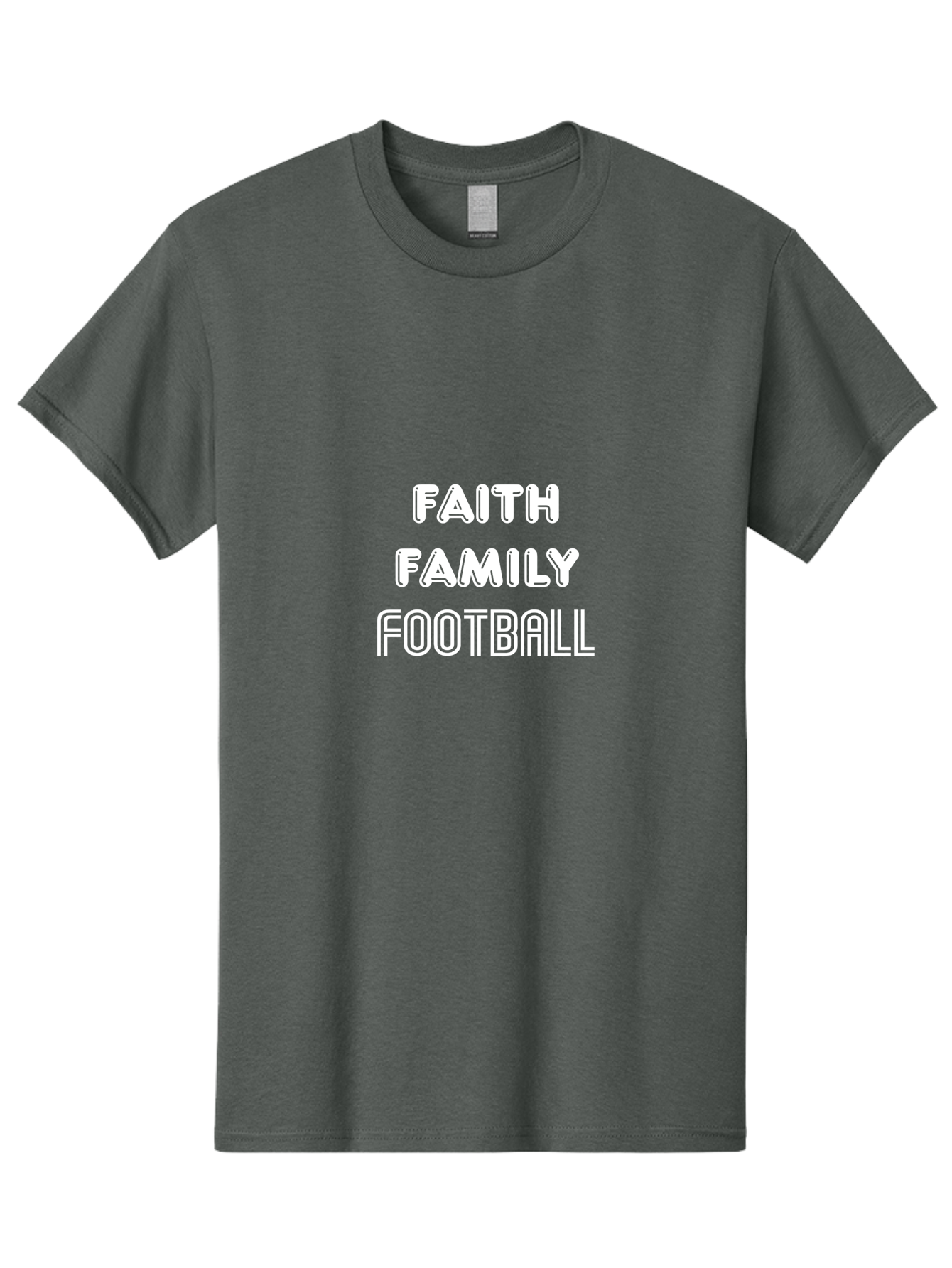 Faith Family Football Men'S Graphic Tee, 100% Cotton, Comfortable Casual Summer Wear, Machine Washable, Faith, Family, Football, Sports, Motivation, Team Spirit, Athletics, Values Aae272 21