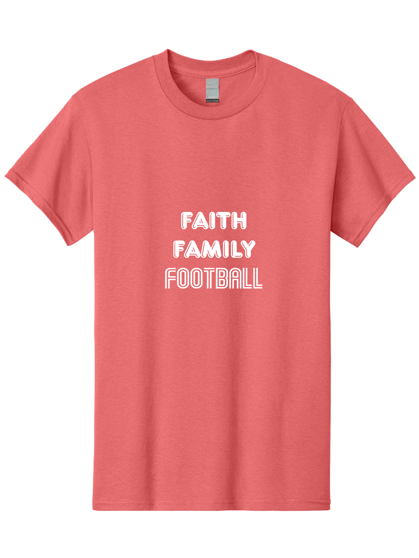 Faith Family Football Men'S Graphic Tee, 100% Cotton, Comfortable Casual Summer Wear, Machine Washable, Faith, Family, Football, Sports, Motivation, Team Spirit, Athletics, Values Aae272 1