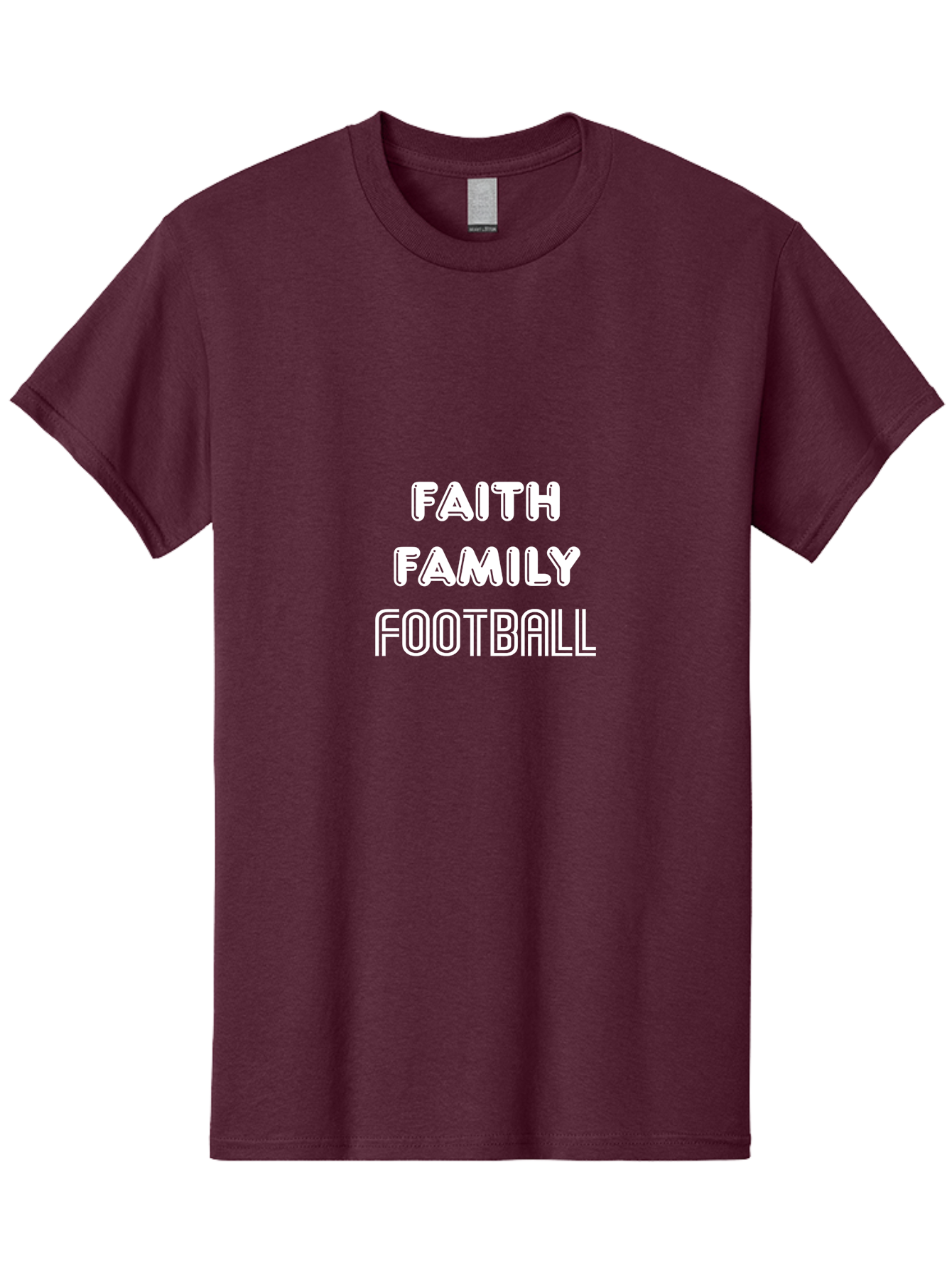 Faith Family Football Men'S Graphic Tee, 100% Cotton, Comfortable Casual Summer Wear, Machine Washable, Faith, Family, Football, Sports, Motivation, Team Spirit, Athletics, Values Aae272 15