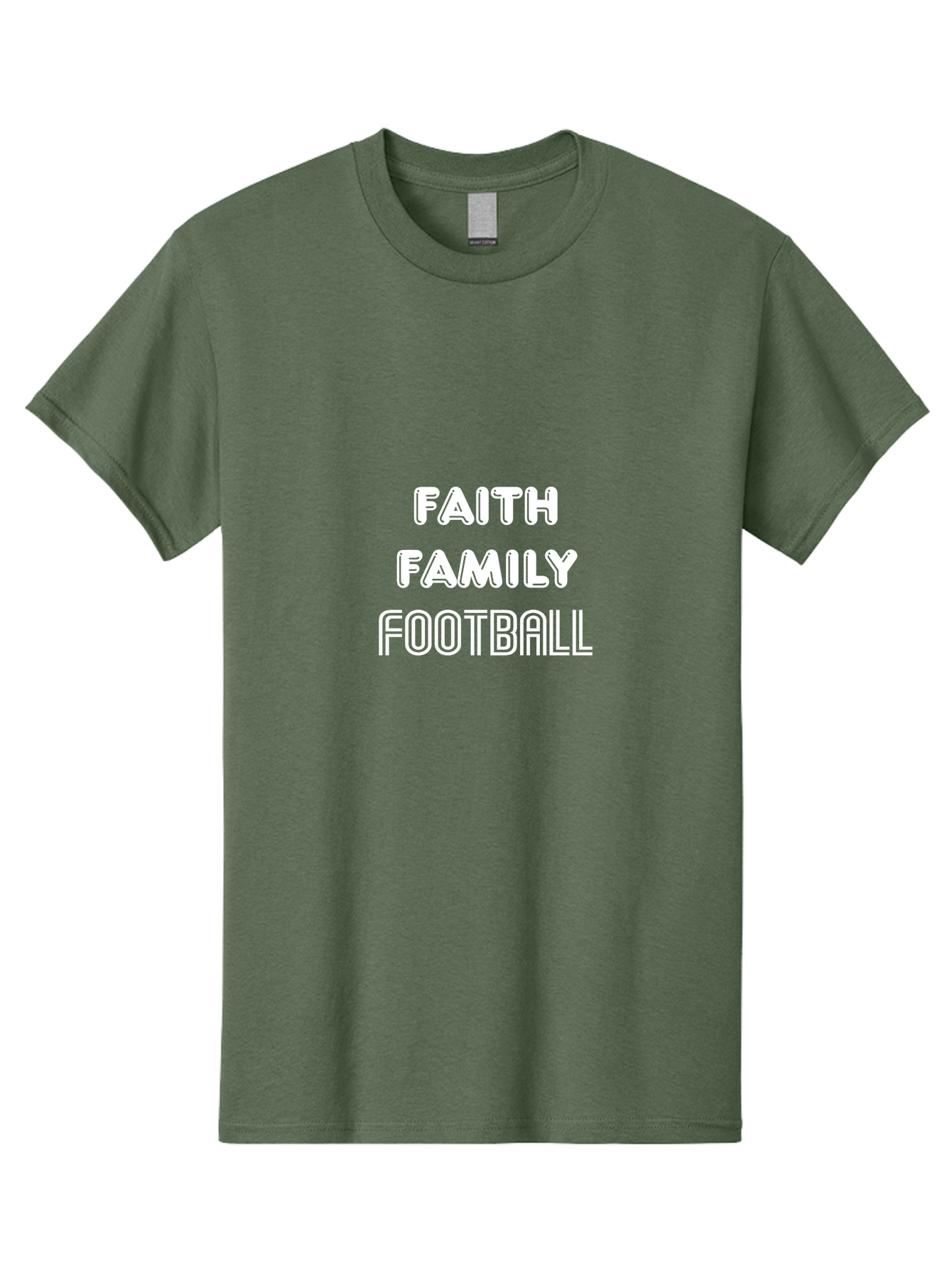 Faith Family Football Men'S Graphic Tee, 100% Cotton, Comfortable Casual Summer Wear, Machine Washable, Faith, Family, Football, Sports, Motivation, Team Spirit, Athletics, Values Aae272 17