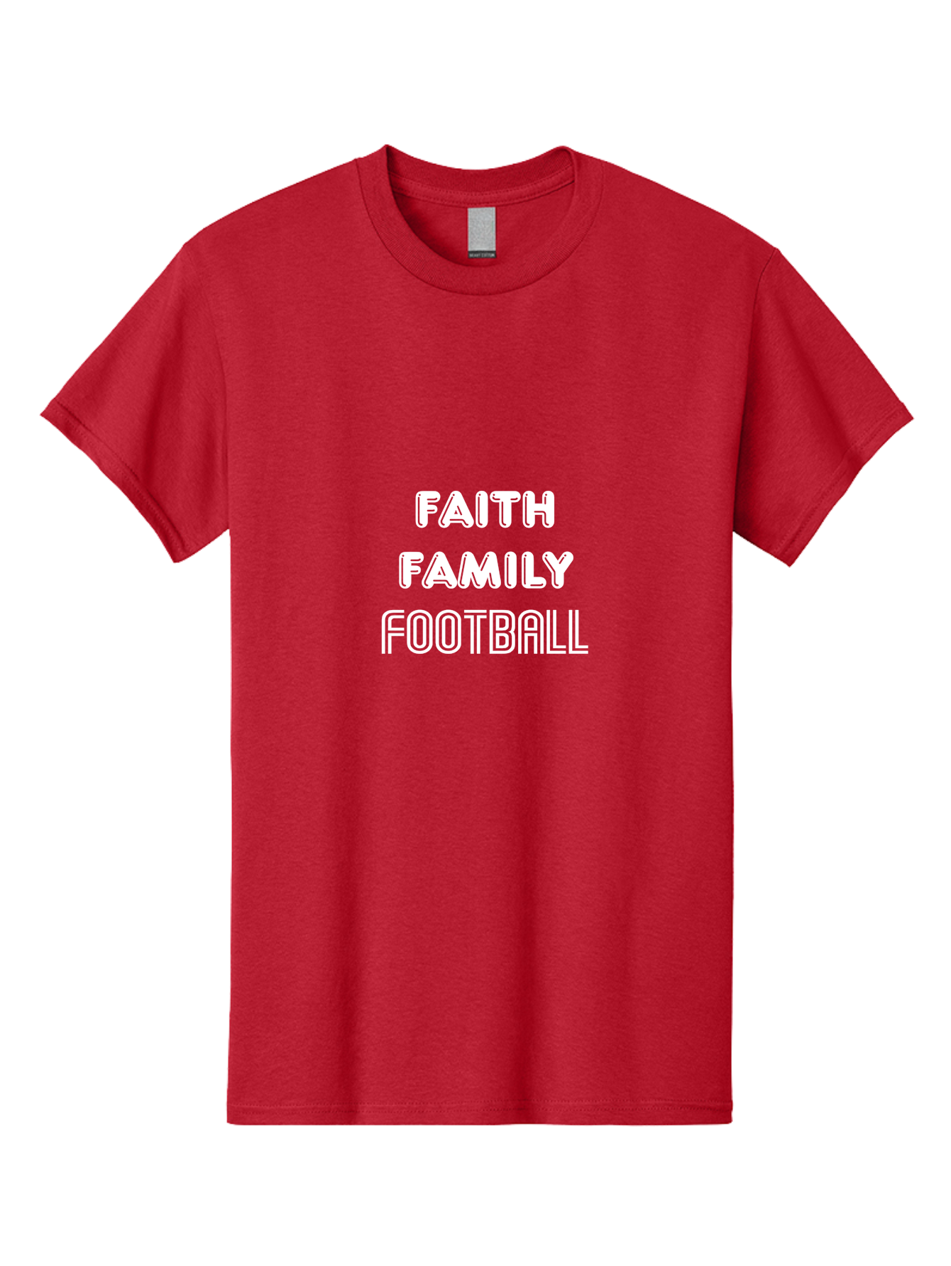 Faith Family Football Men'S Graphic Tee, 100% Cotton, Comfortable Casual Summer Wear, Machine Washable, Faith, Family, Football, Sports, Motivation, Team Spirit, Athletics, Values Aae272 3