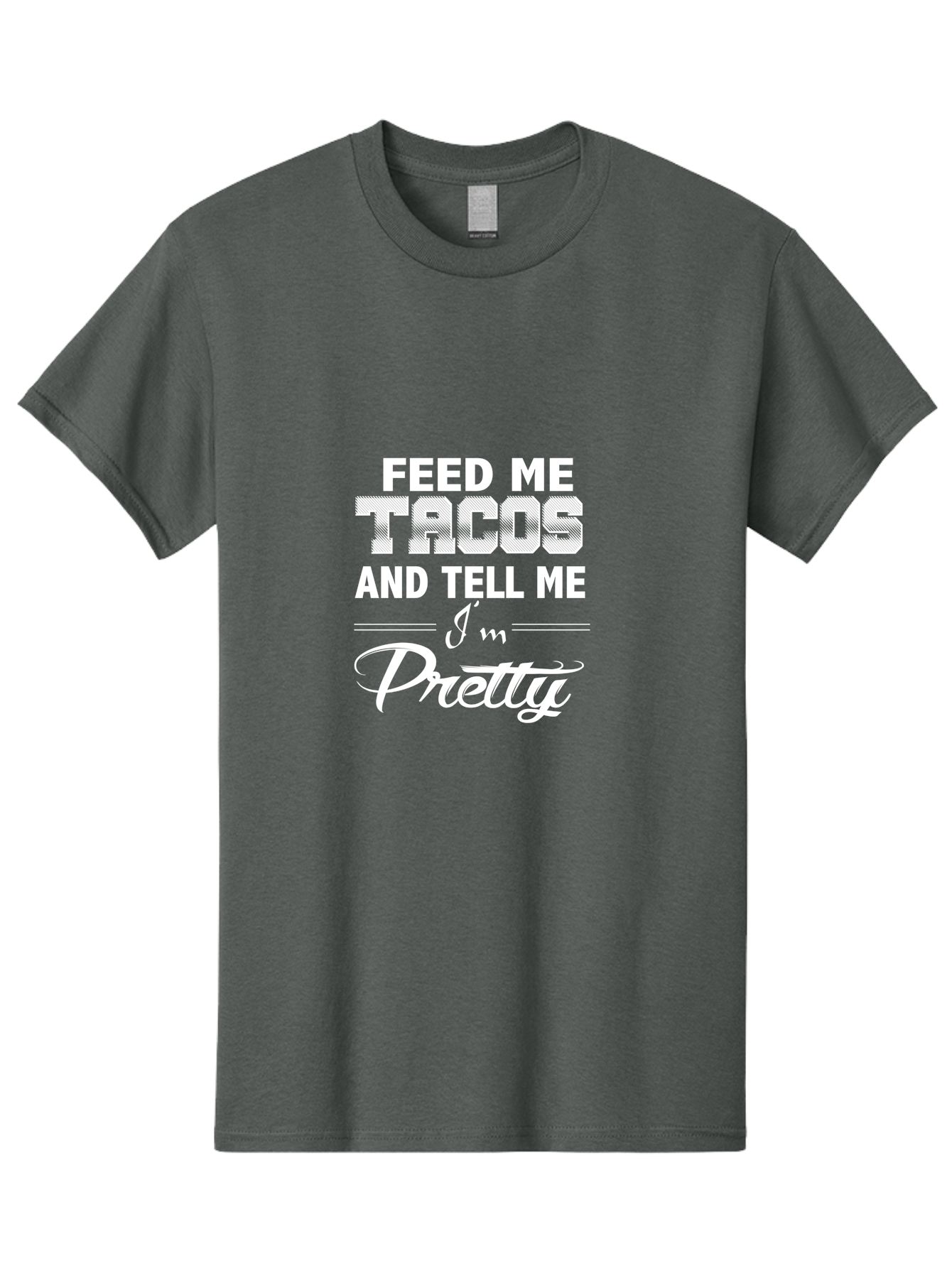 Feed Me Tacos Men'S Graphic Tee, 100% Cotton, Comfortable Casual Summer Wear, Machine Washable, Tacos, Foodie Humor, Funny Quotes, Mexican Food, Playful Phrases, Taco Love, Sassy Sayings, Food Quotes Aae280 27
