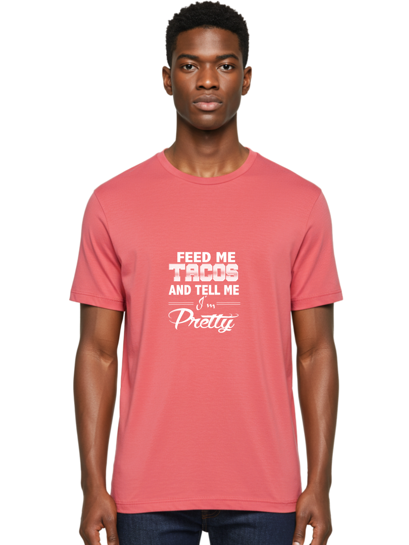 Feed Me Tacos Men'S Graphic Tee, 100% Cotton, Comfortable Casual Summer Wear, Machine Washable, Tacos, Foodie Humor, Funny Quotes, Mexican Food, Playful Phrases, Taco Love, Sassy Sayings, Food Quotes Aae280 14