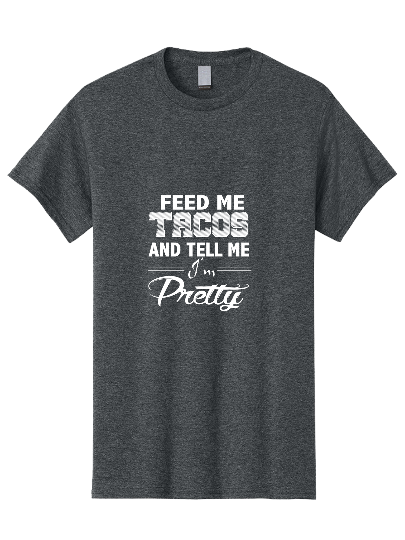 Feed Me Tacos Men'S Graphic Tee, 100% Cotton, Comfortable Casual Summer Wear, Machine Washable, Tacos, Foodie Humor, Funny Quotes, Mexican Food, Playful Phrases, Taco Love, Sassy Sayings, Food Quotes Aae280 29