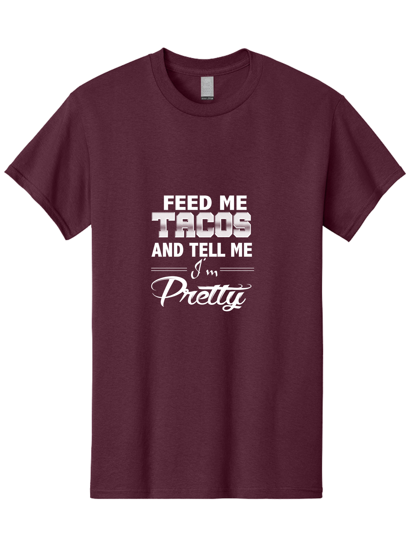 Feed Me Tacos Men'S Graphic Tee, 100% Cotton, Comfortable Casual Summer Wear, Machine Washable, Tacos, Foodie Humor, Funny Quotes, Mexican Food, Playful Phrases, Taco Love, Sassy Sayings, Food Quotes Aae280 25