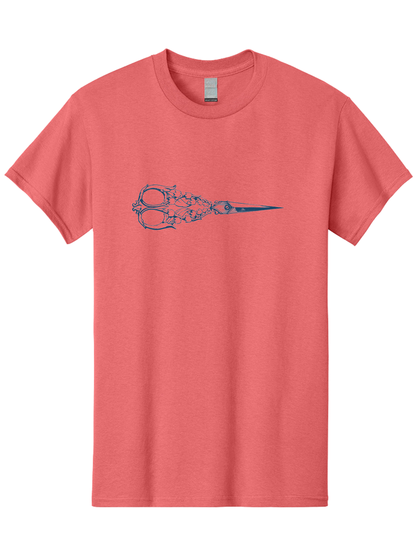 Flower Pattern Scissors Men'S Graphic Tee, 100% Cotton, Comfortable Casual Summer Wear, Machine Washable, Scissors With Skull Design, Metal Craftsmanship, Detailed Engraving, Blade Sharpness, Cutting Tool, Edgy Style, Goth Aesthetic, Metalwork Aae285 15