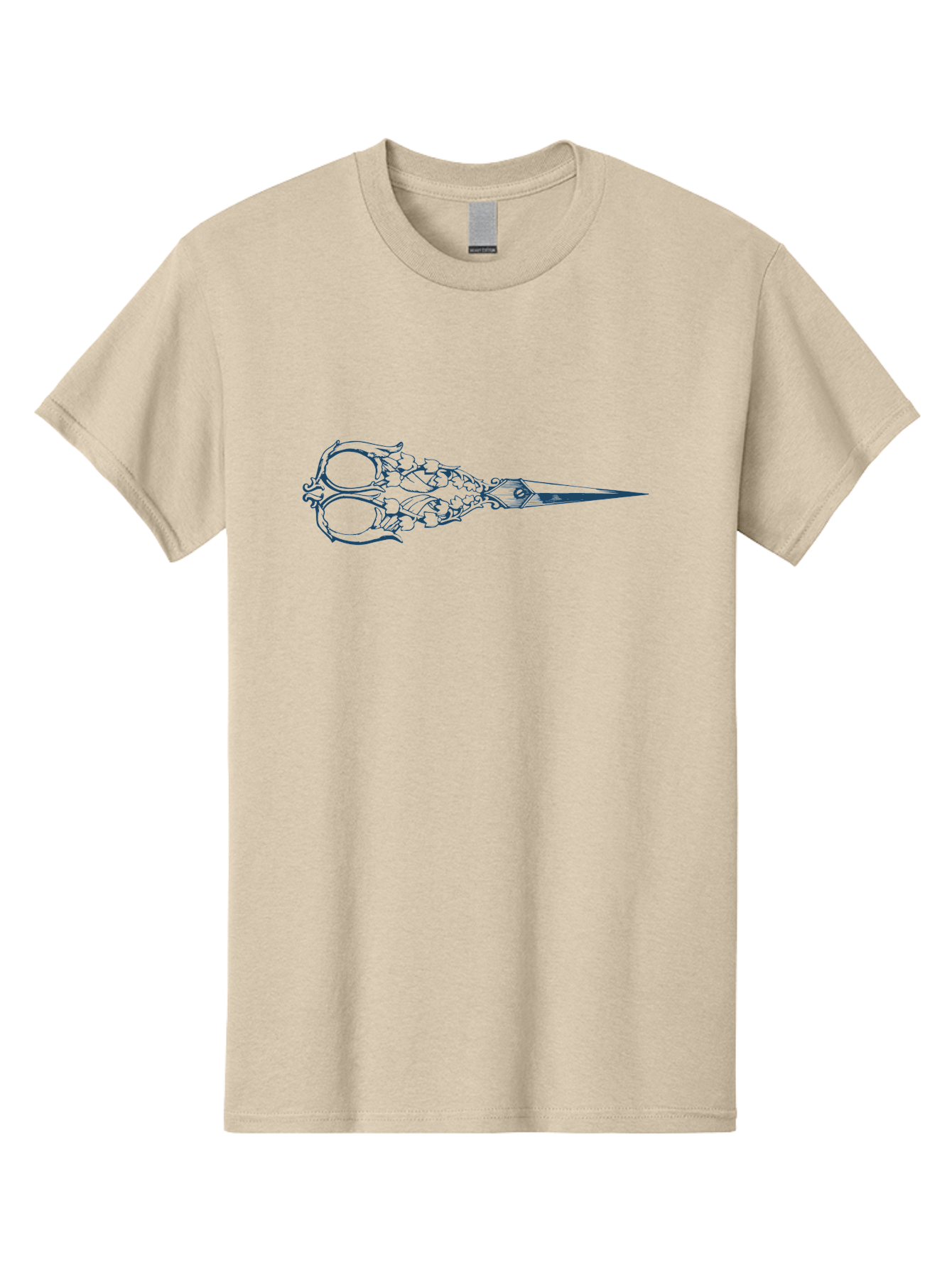 Flower Pattern Scissors Men'S Graphic Tee, 100% Cotton, Comfortable Casual Summer Wear, Machine Washable, Scissors With Skull Design, Metal Craftsmanship, Detailed Engraving, Blade Sharpness, Cutting Tool, Edgy Style, Goth Aesthetic, Metalwork Aae285 25