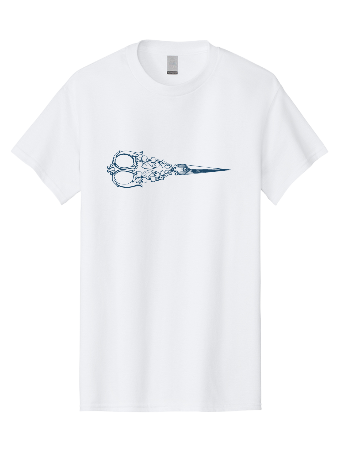 Flower Pattern Scissors Men'S Graphic Tee, 100% Cotton, Comfortable Casual Summer Wear, Machine Washable, Scissors With Skull Design, Metal Craftsmanship, Detailed Engraving, Blade Sharpness, Cutting Tool, Edgy Style, Goth Aesthetic, Metalwork Aae285 11