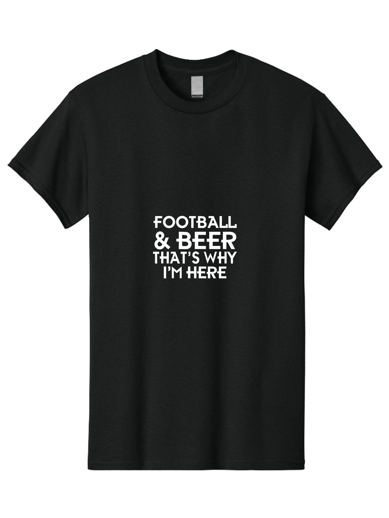 Football & Beer Men'S Graphic Tee, 100% Cotton, Comfortable Casual Summer Wear, Machine Washable, Football And Beer, Sports Fan, Beer Enthusiast, Game Day, Football Season, Beer Lover, Sports Culture, Tailgating Party Aae289 3