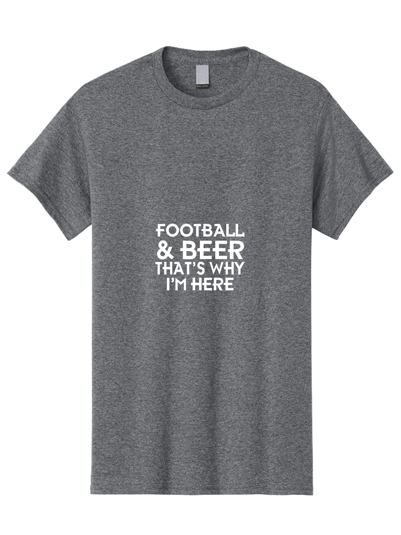 Football & Beer Men'S Graphic Tee, 100% Cotton, Comfortable Casual Summer Wear, Machine Washable, Football And Beer, Sports Fan, Beer Enthusiast, Game Day, Football Season, Beer Lover, Sports Culture, Tailgating Party Aae289 23