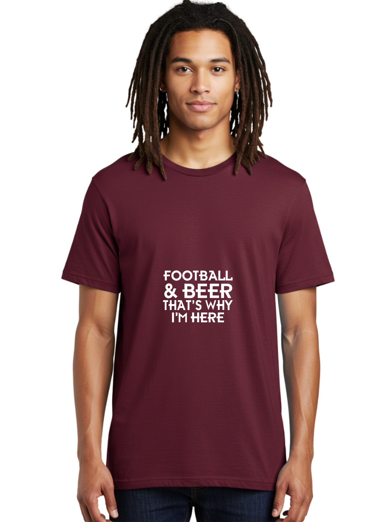 Football & Beer Men'S Graphic Tee, 100% Cotton, Comfortable Casual Summer Wear, Machine Washable, Football And Beer, Sports Fan, Beer Enthusiast, Game Day, Football Season, Beer Lover, Sports Culture, Tailgating Party Aae289 16