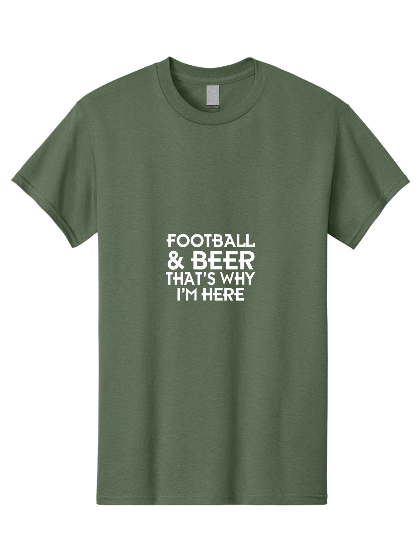 Football & Beer Men'S Graphic Tee, 100% Cotton, Comfortable Casual Summer Wear, Machine Washable, Football And Beer, Sports Fan, Beer Enthusiast, Game Day, Football Season, Beer Lover, Sports Culture, Tailgating Party Aae289 1