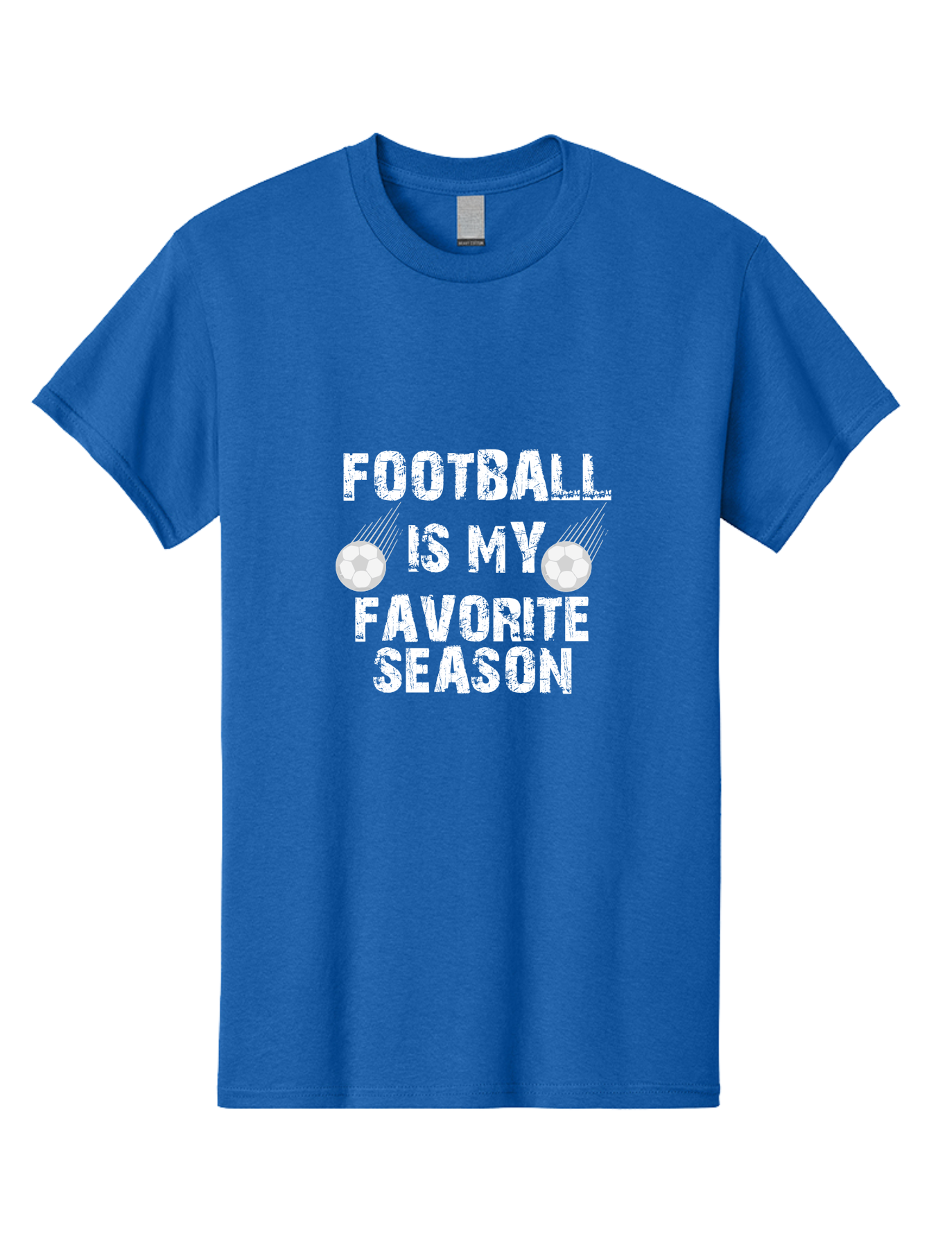 Football Is My Favorite Men'S Graphic Tee, 100% Cotton, Comfortable Casual Summer Wear, Machine Washable, Football, Favorite Season, Sports, Nfl, American Football, Football Text, Grid Graphic, Grunge, Sports Text, Game Day Aae290 15