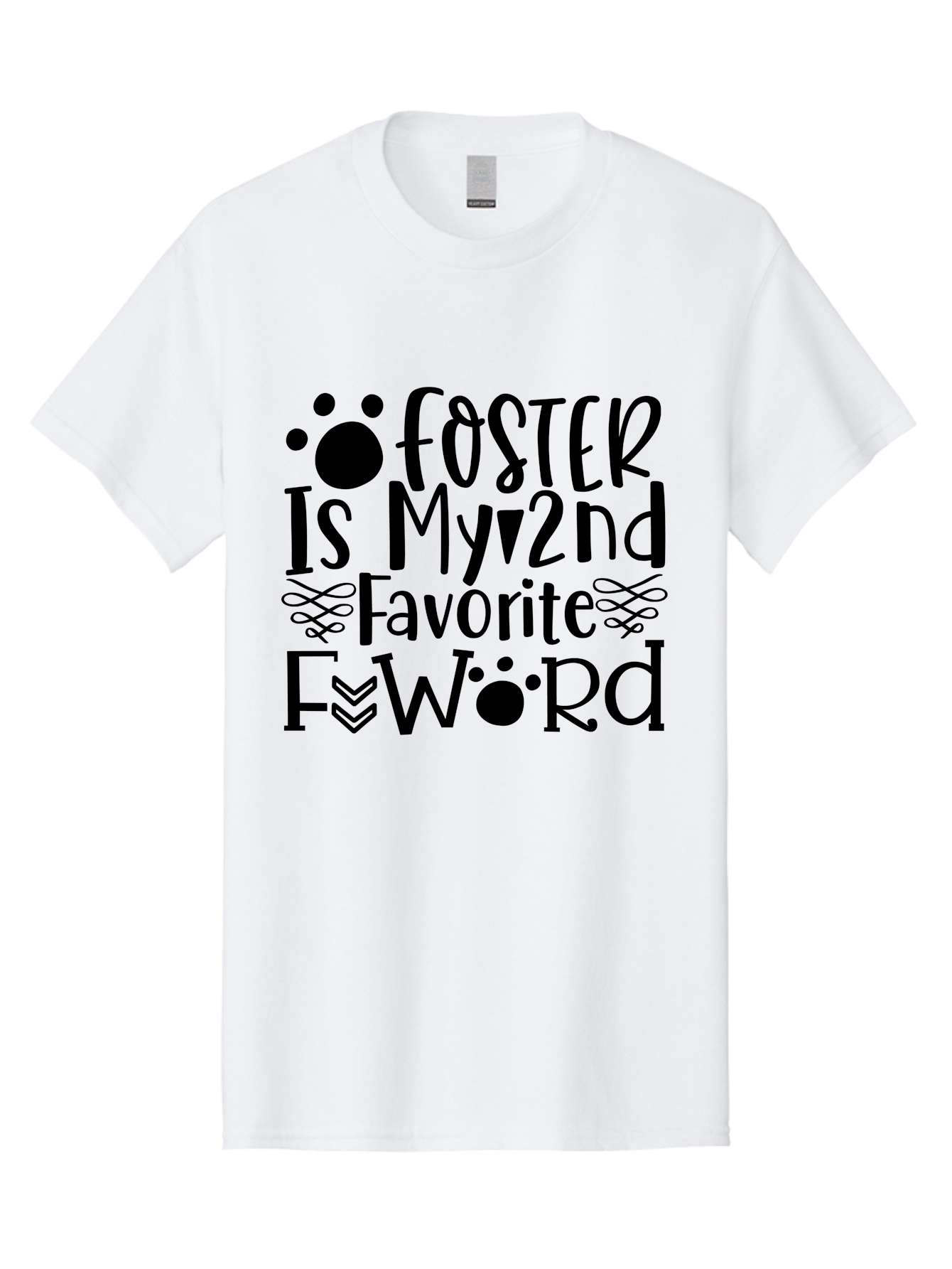 Foster Is My 2Nd Favorite F Word Men'S Graphic Tee, 100% Cotton, Comfortable Casual Summer Wear, Machine Washable, Foster Care, Animal Shelter, Pet Adoption, Dog Lovers, Cat Lovers, Charity Support, Inspirational Quote, Motivational Phrase, Aae296 13